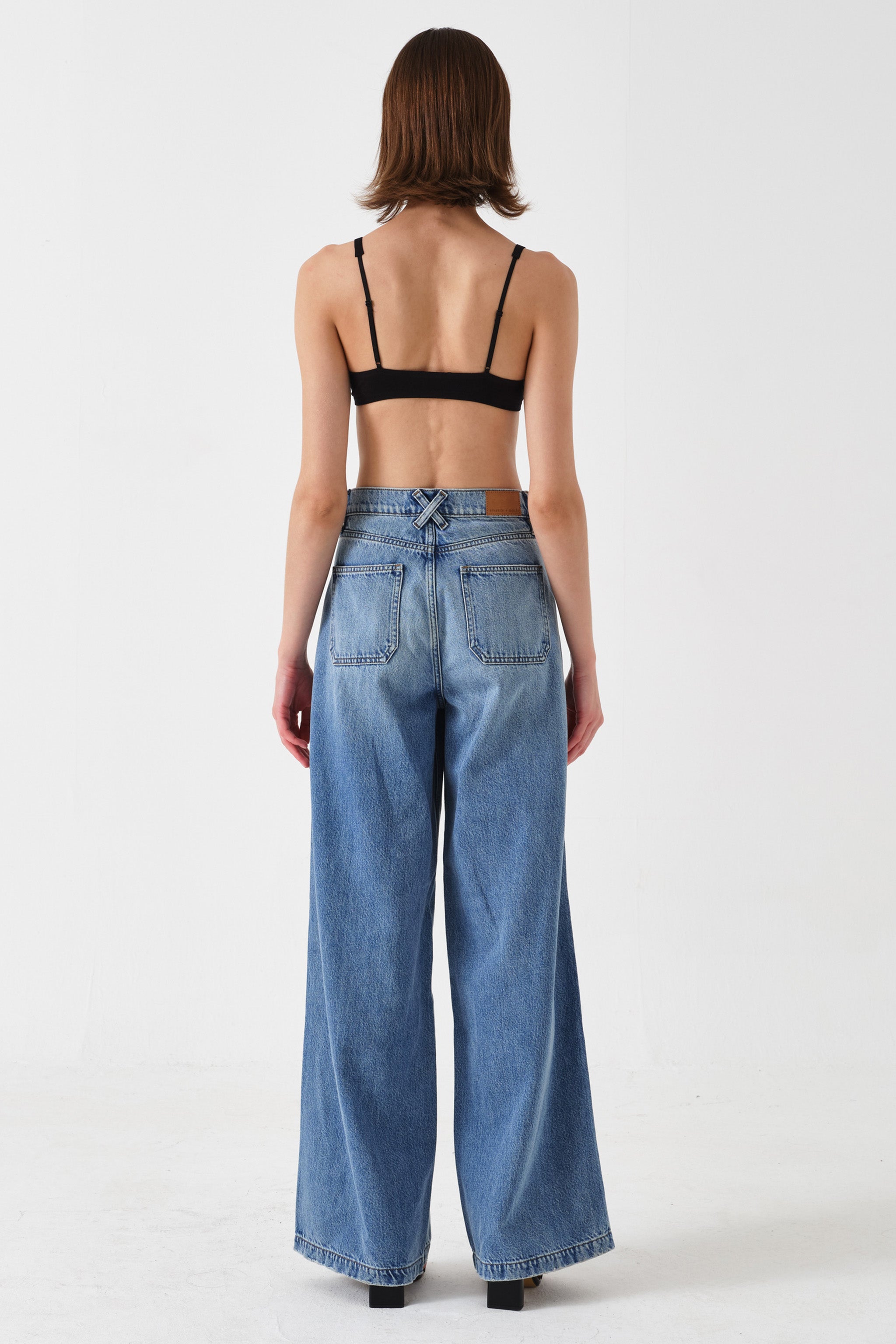 Bay Wide Leg Jean in Malibu