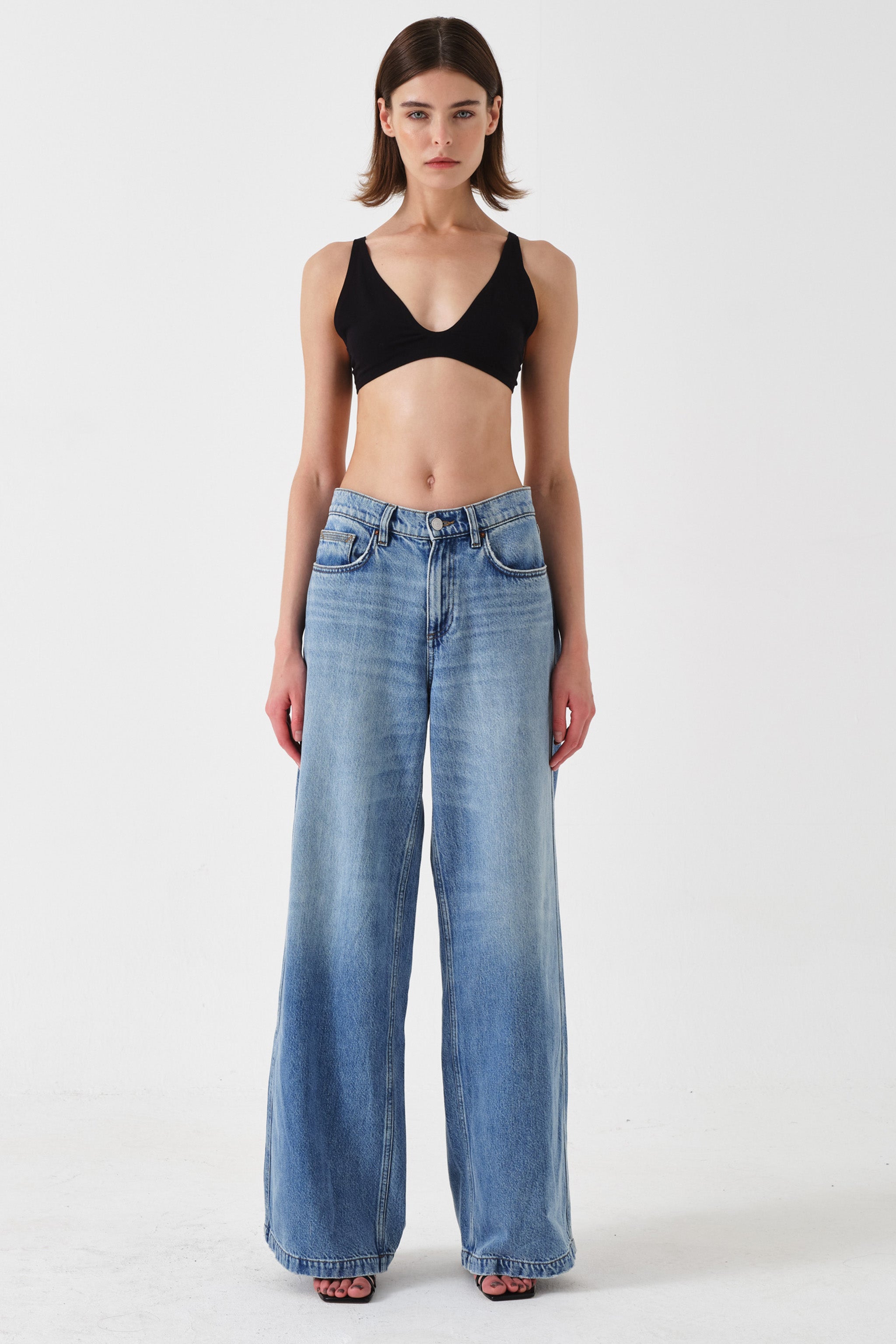 Bay Wide Leg Jean in Malibu