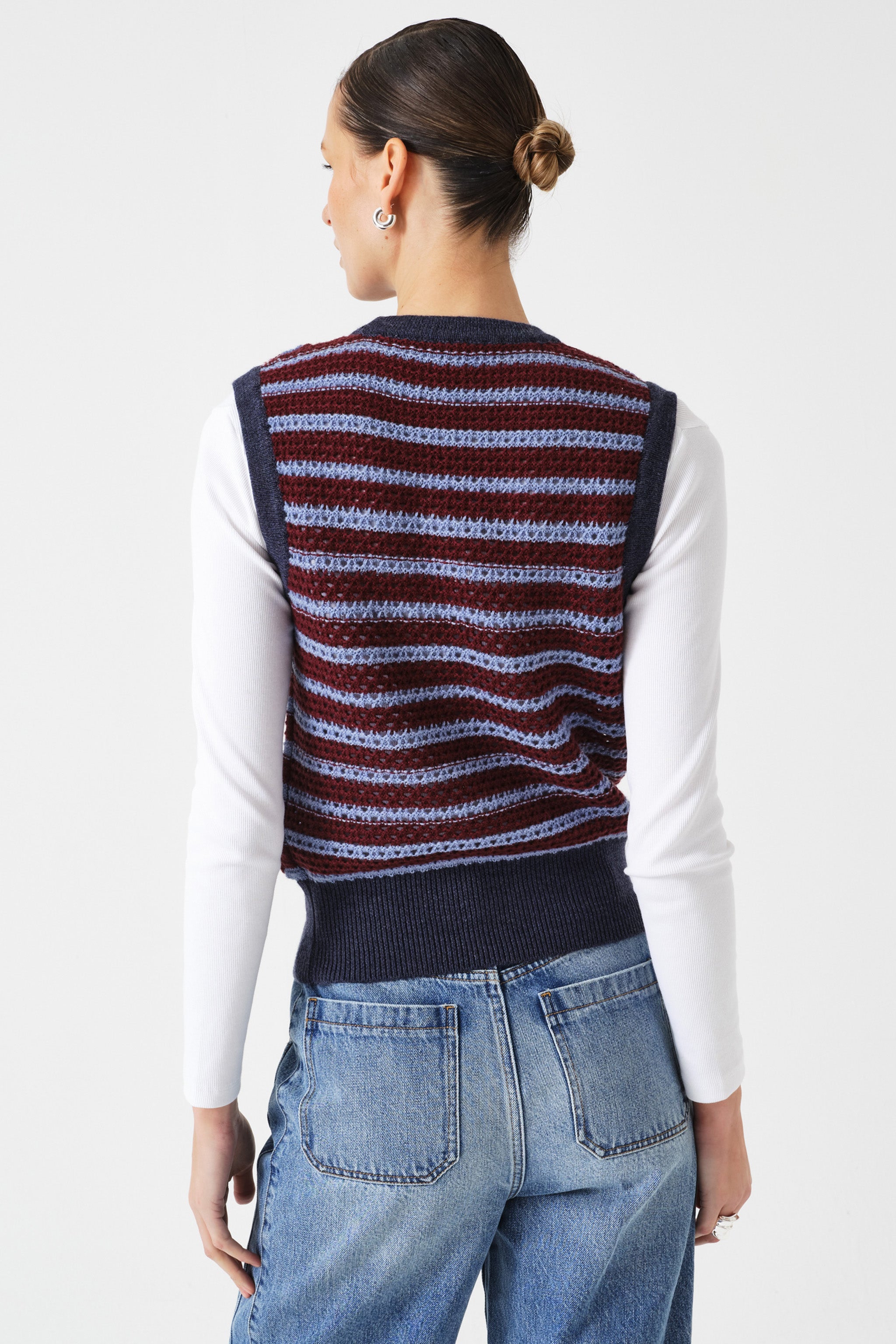 Bennie Vest in Mulberry