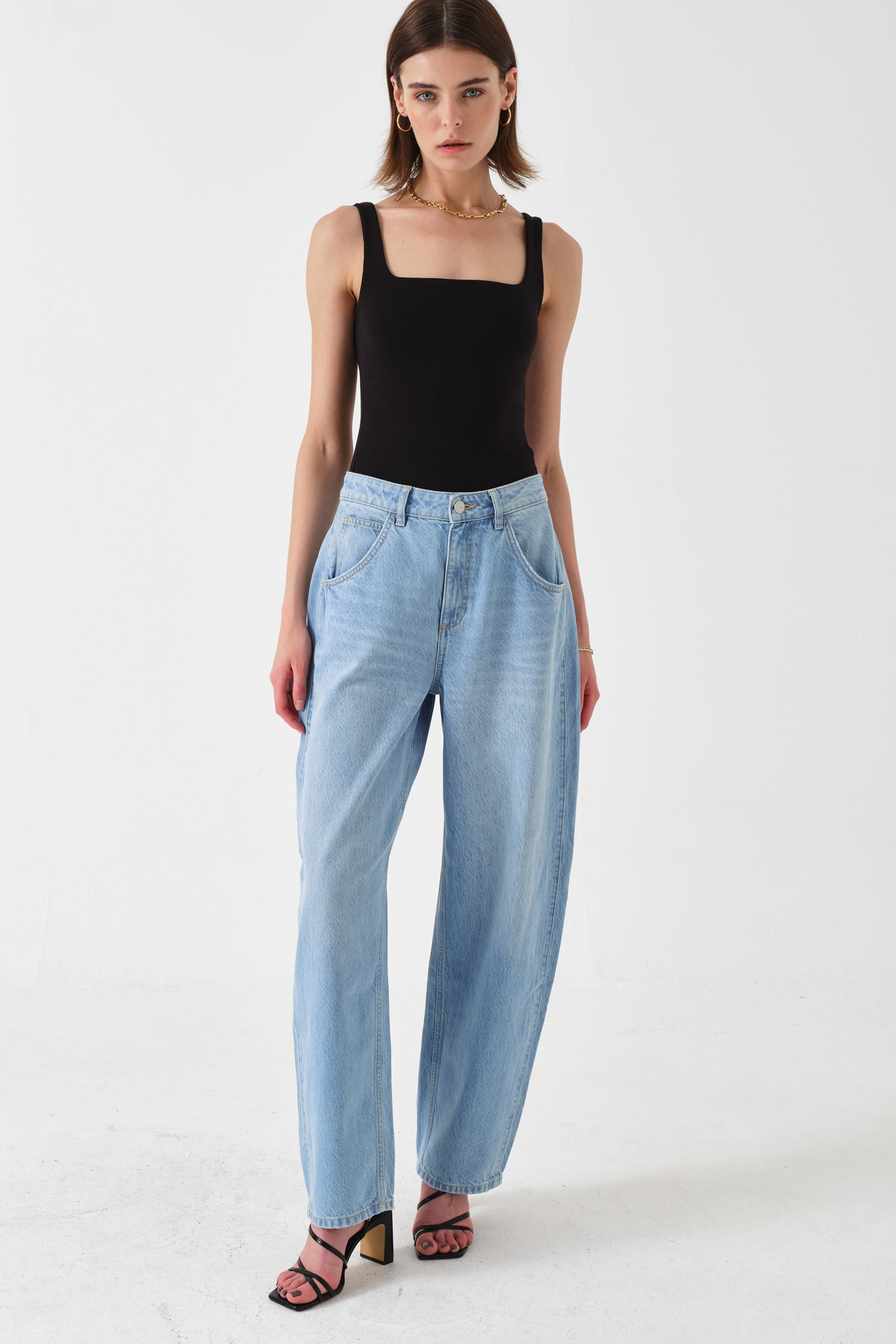 Bo Barrel Leg Jean in Sunbleached - seventy + mochi