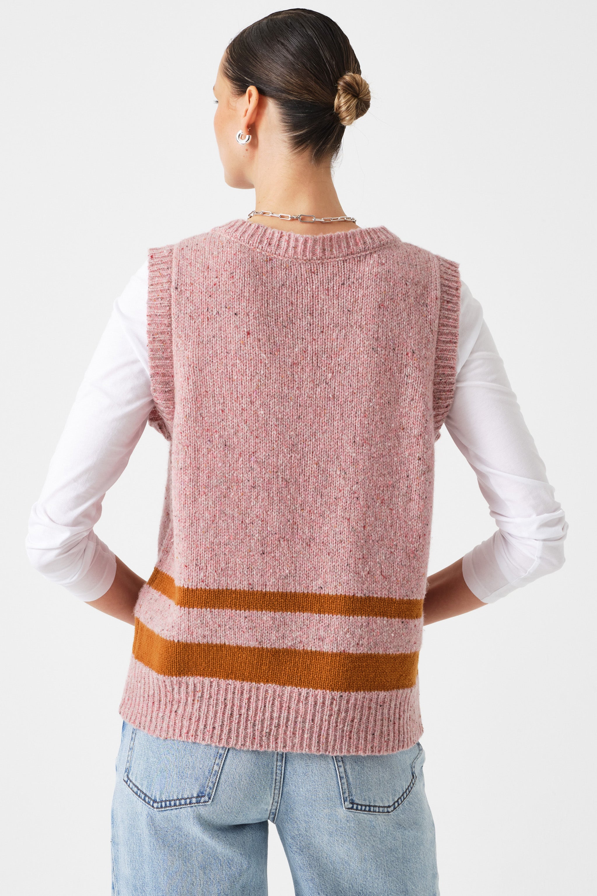 Cassidy Vest in Dusty Pink