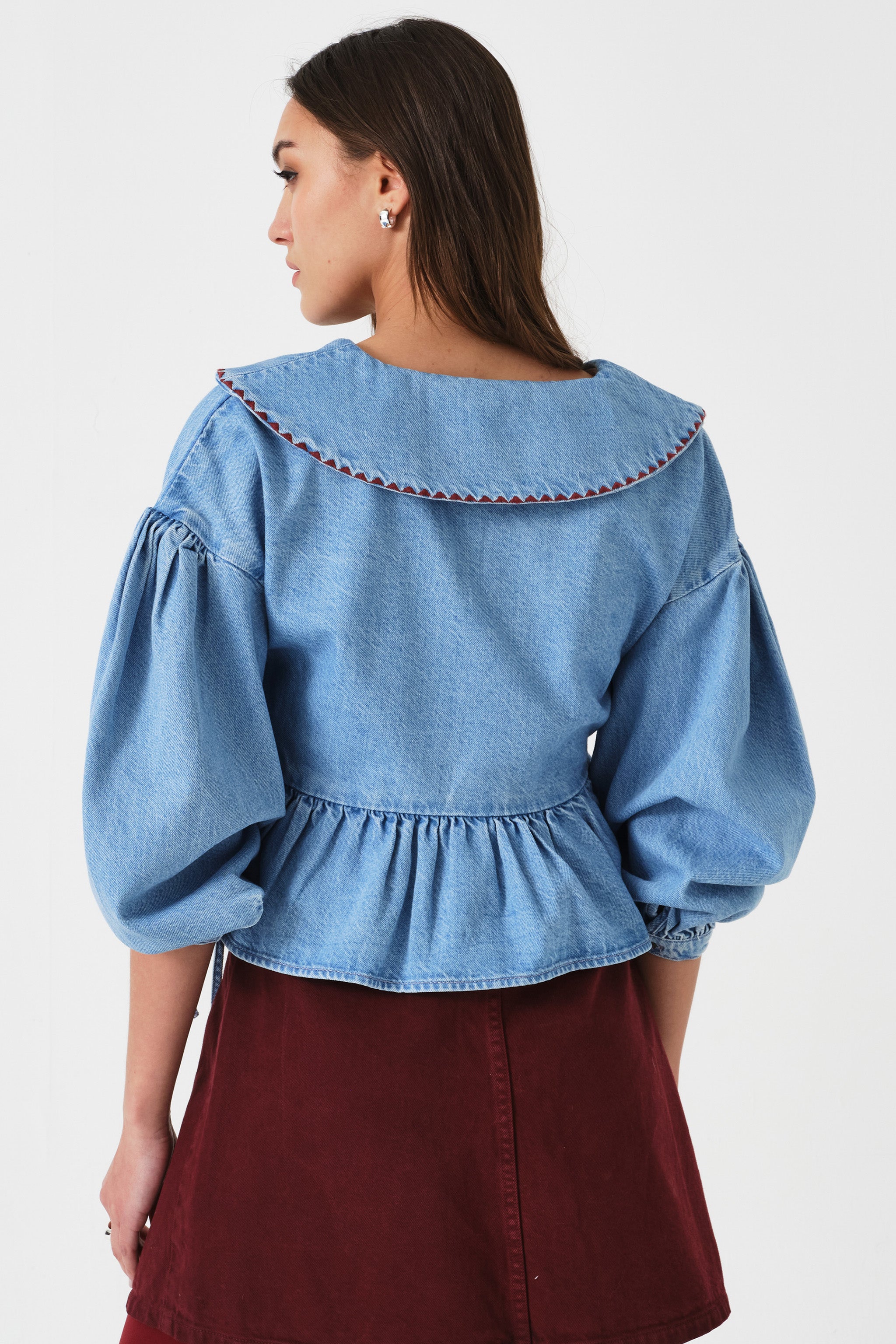Nour Blouse in Summer Sky