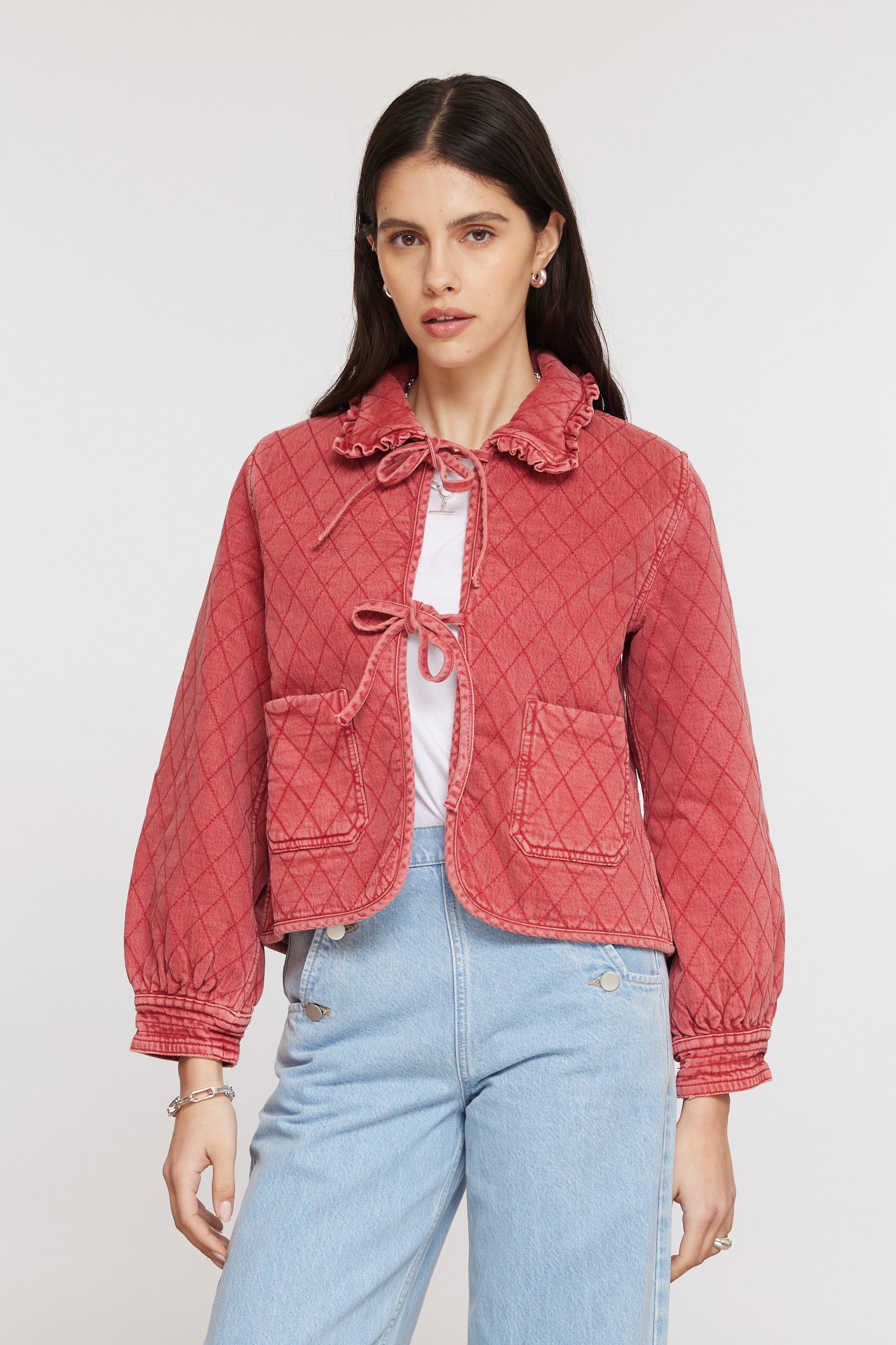 Heidi Jacket In Vintage Red