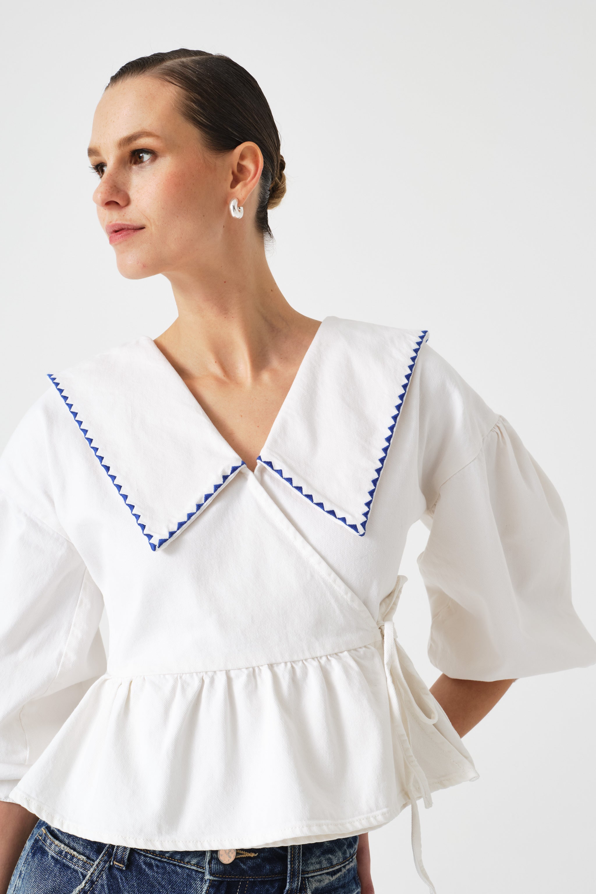 Nour Blouse in White