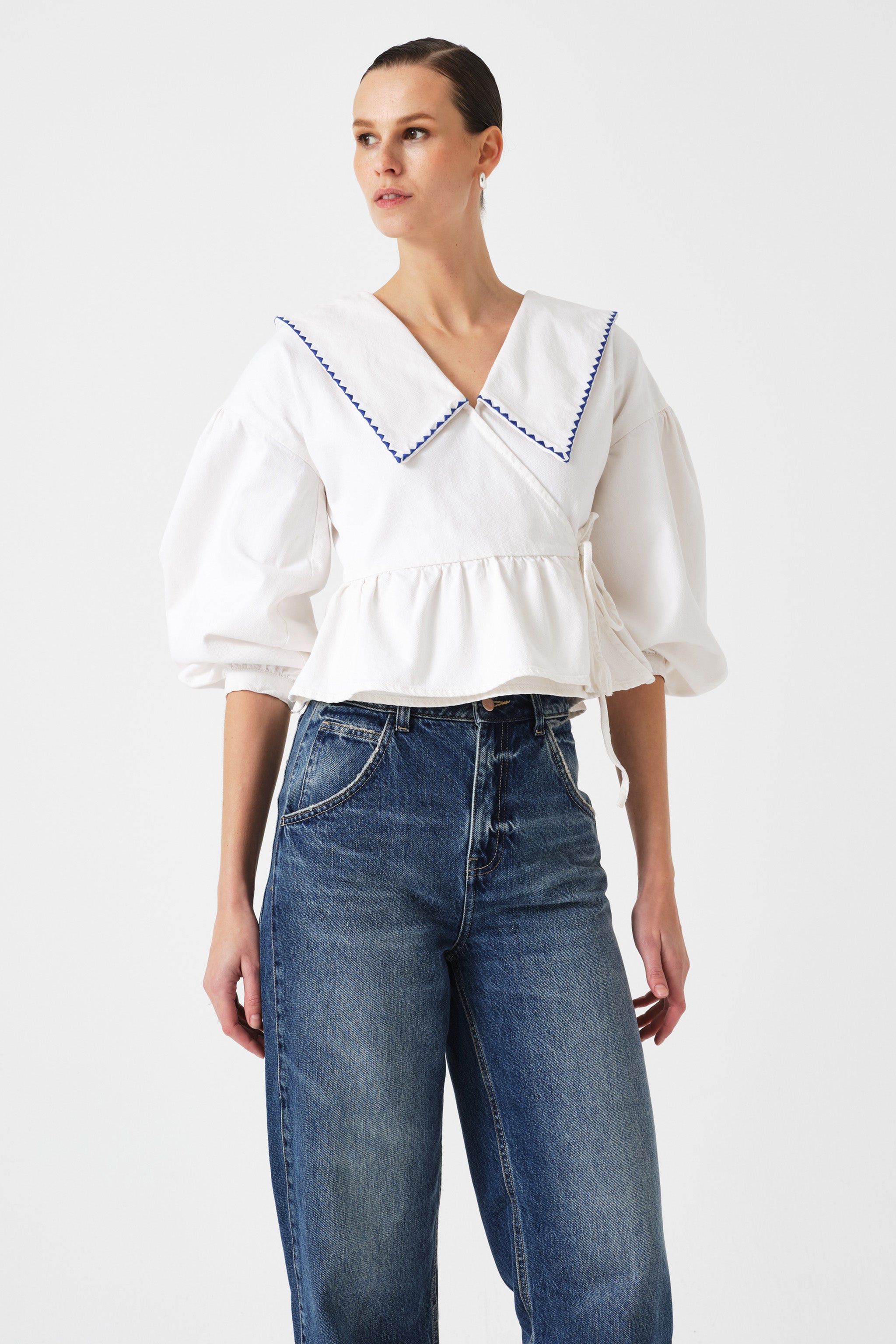 Nour Blouse in White