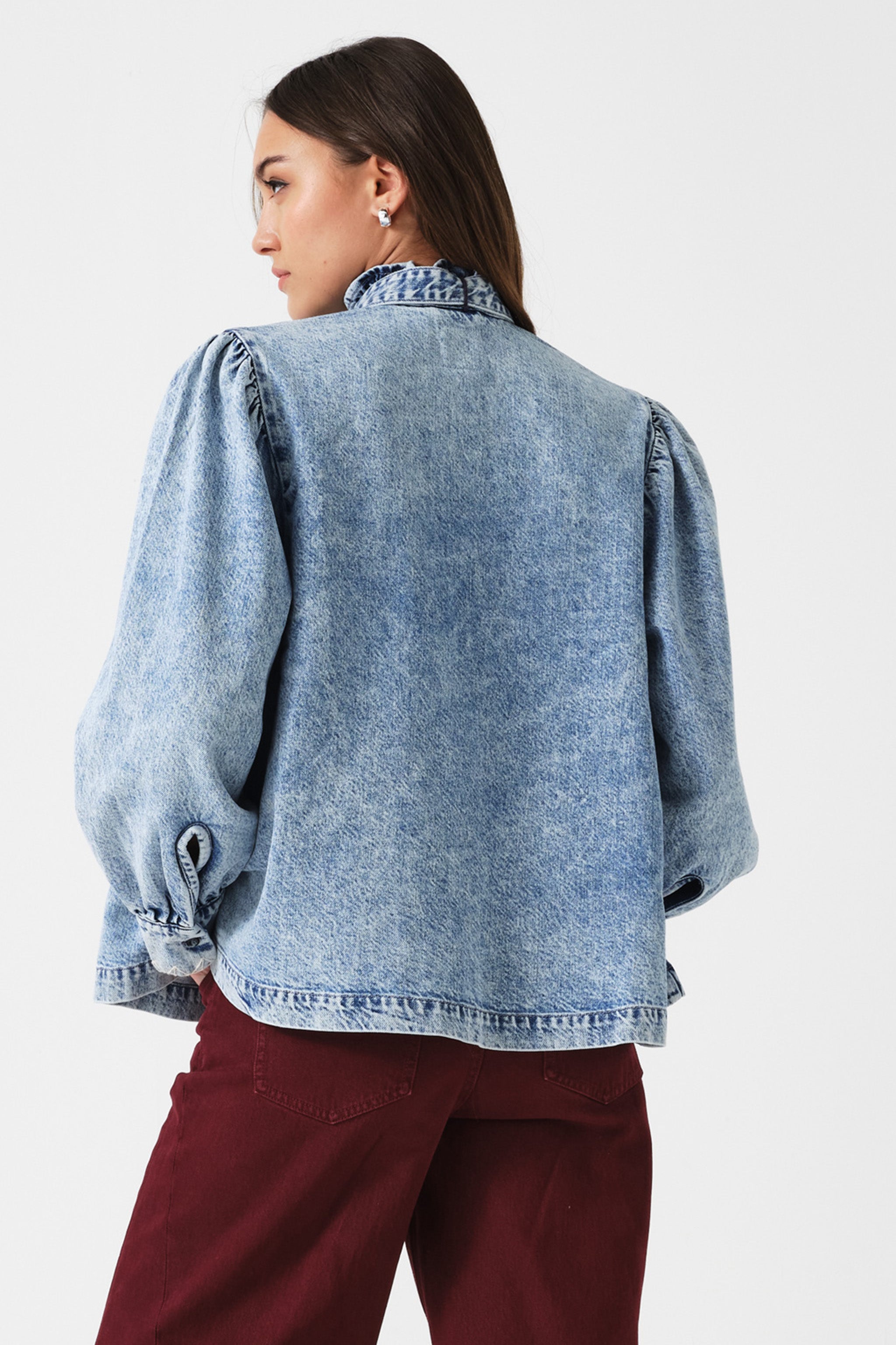 Poet Blouse in Pacific Blue