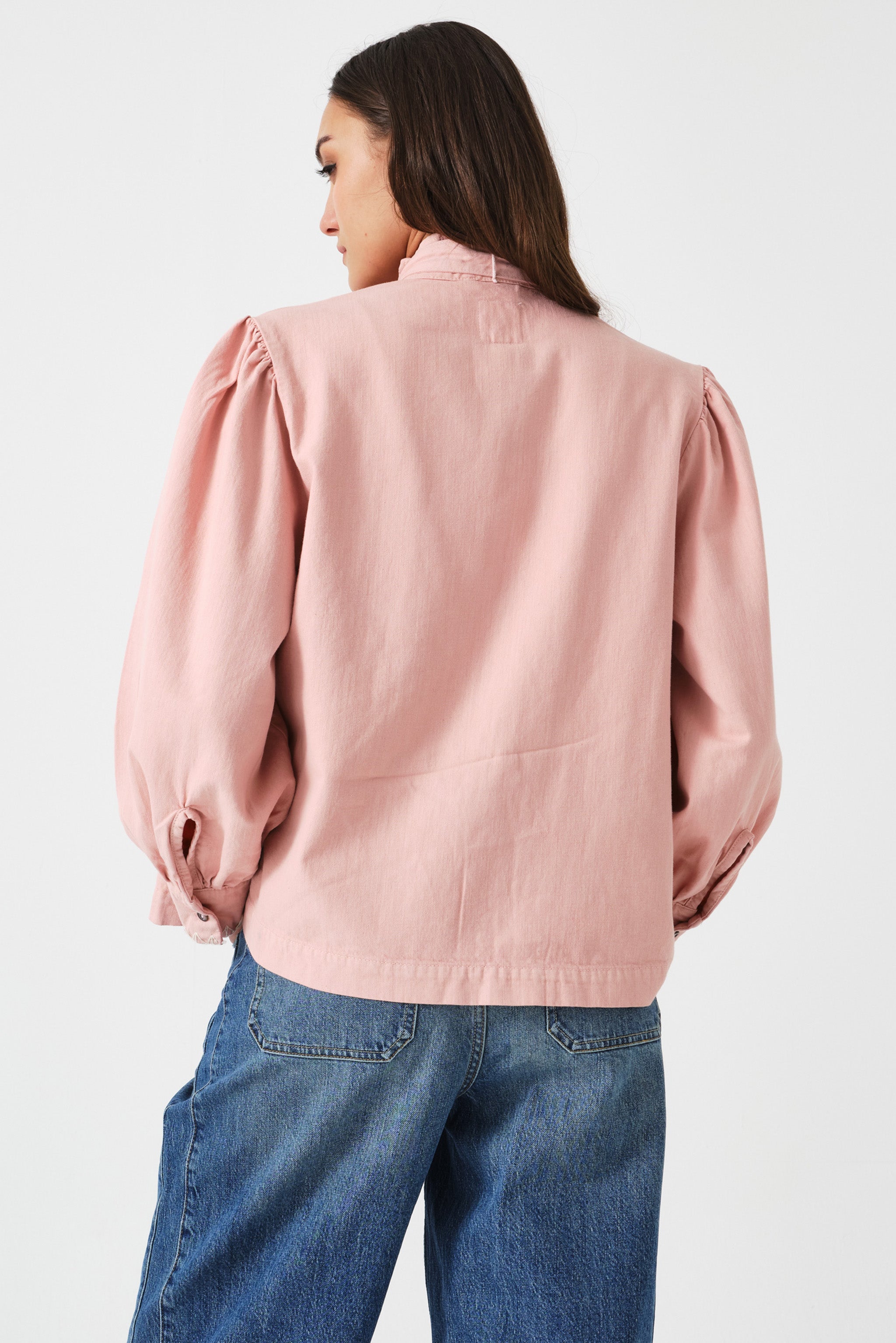 Poet Blouse in Peony Pink