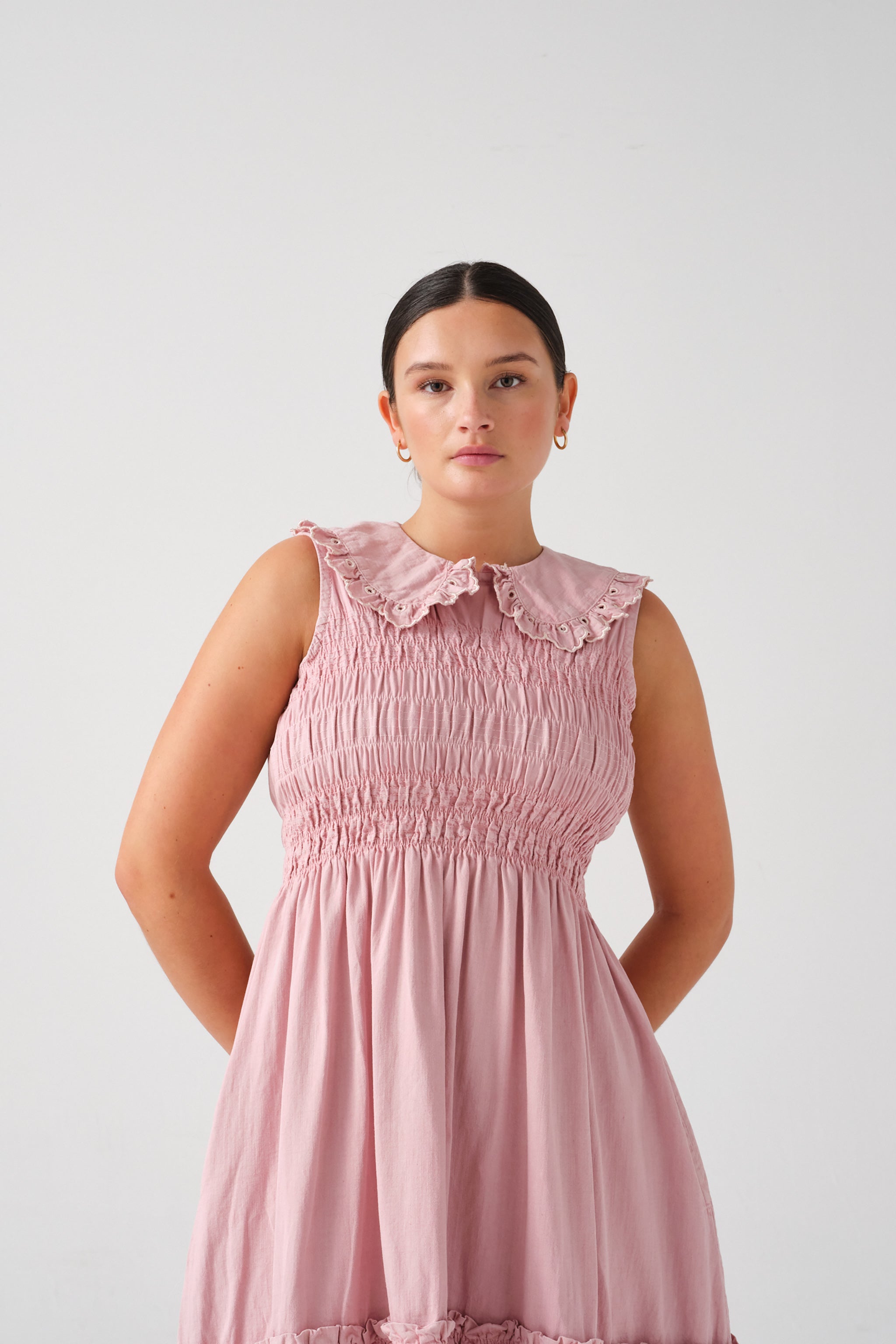 Sky Dress in Dusty Rose - seventy + mochi