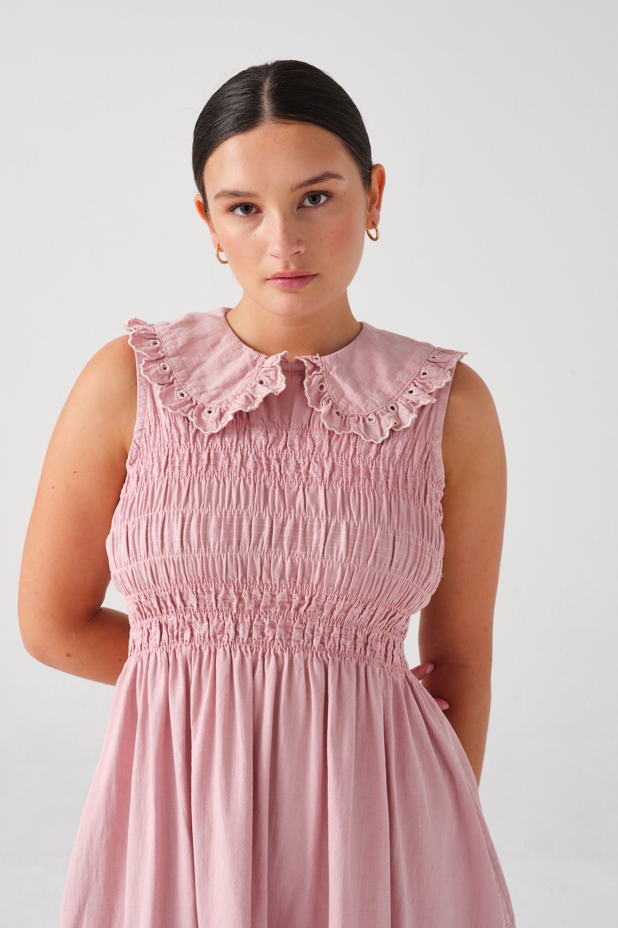 Sky Dress in Dusty Rose - seventy + mochi