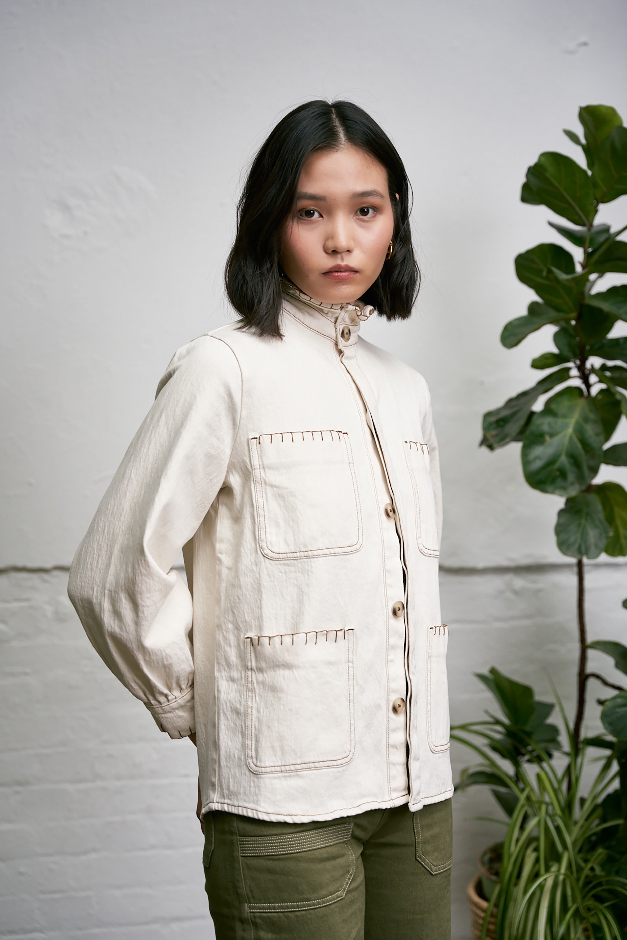 Pablo Jacket in Ecru - seventy + mochi