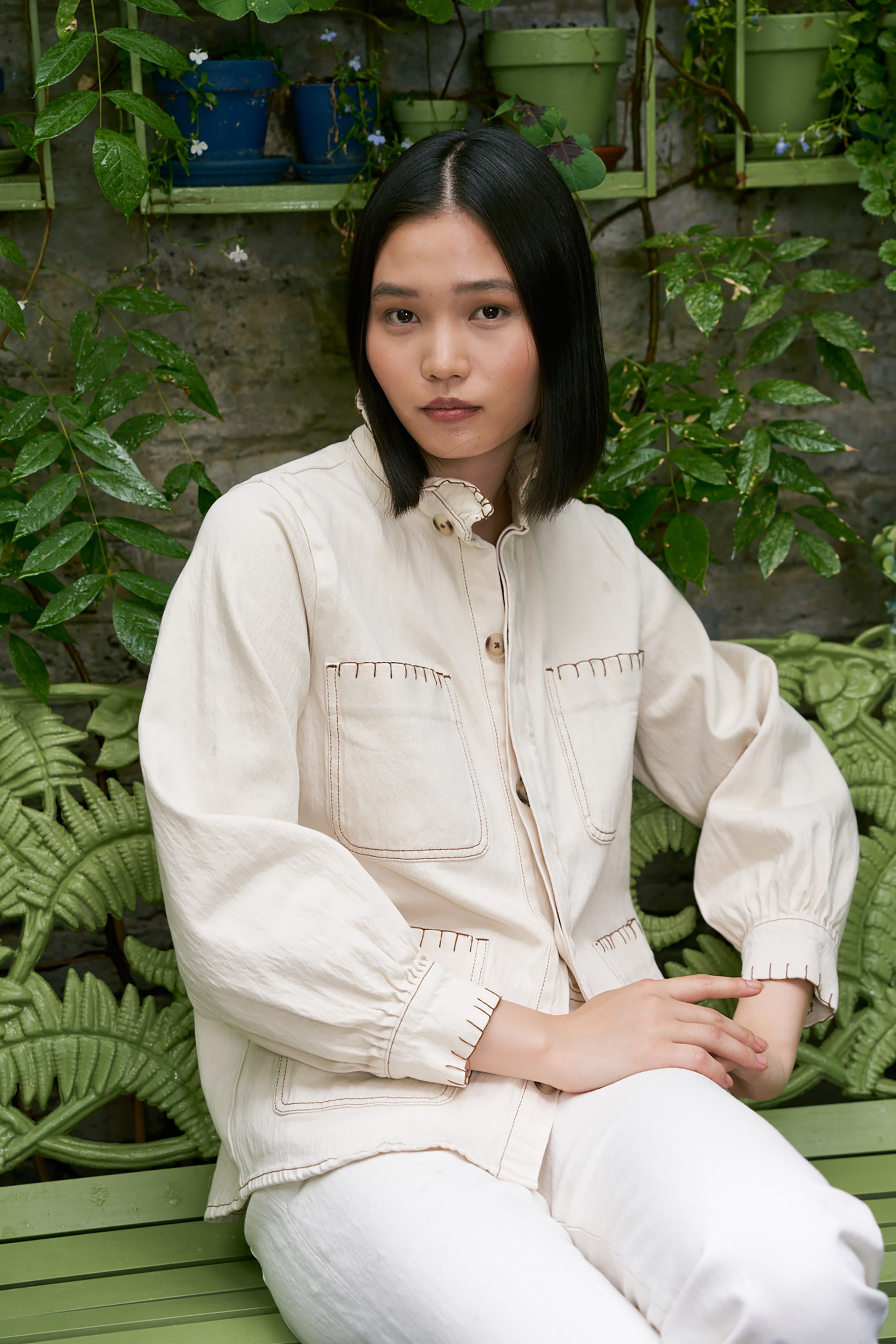 Pablo Jacket in Ecru - seventy + mochi