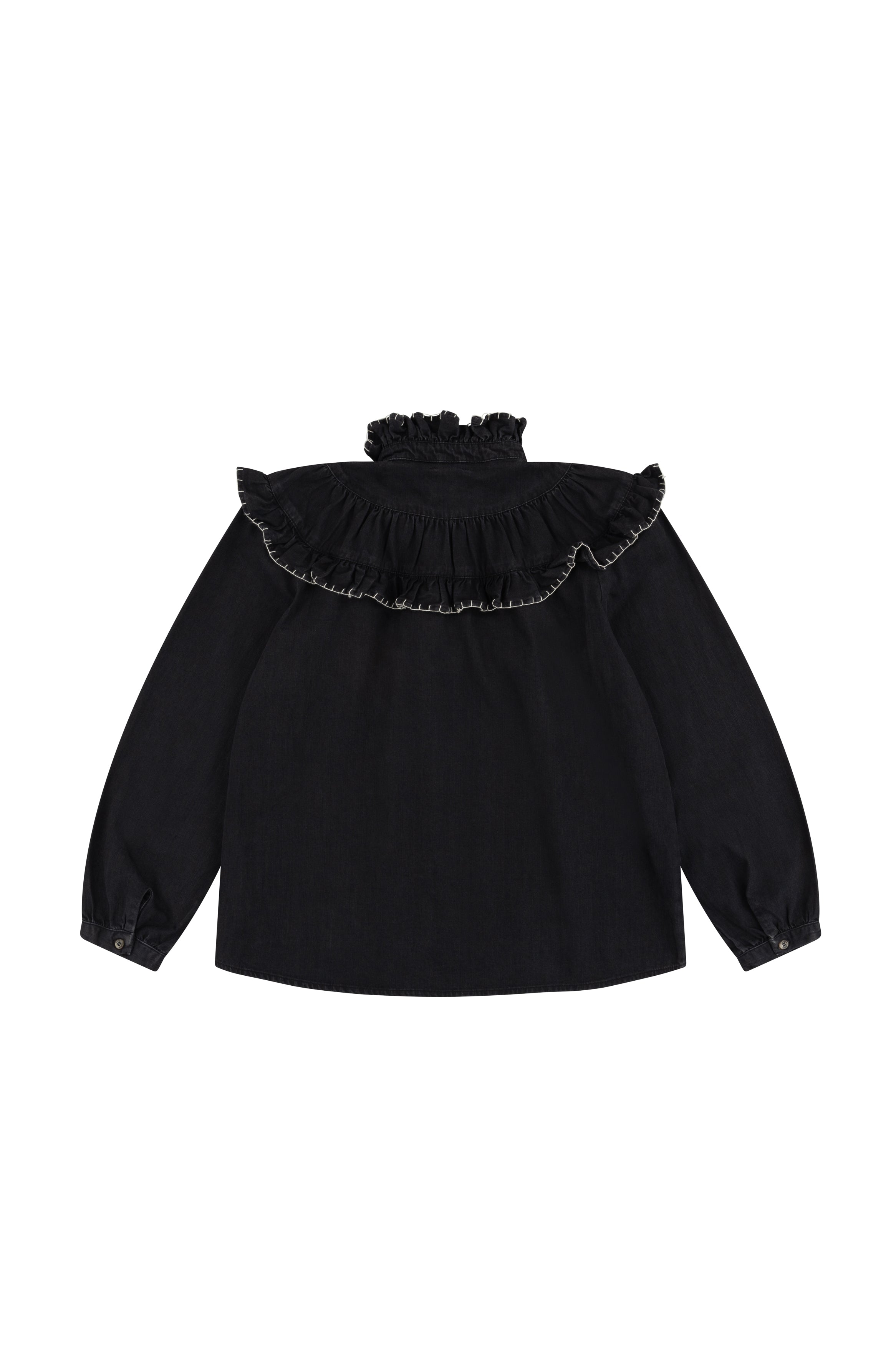 Victoria Blouse in Washed Black - seventy + mochi