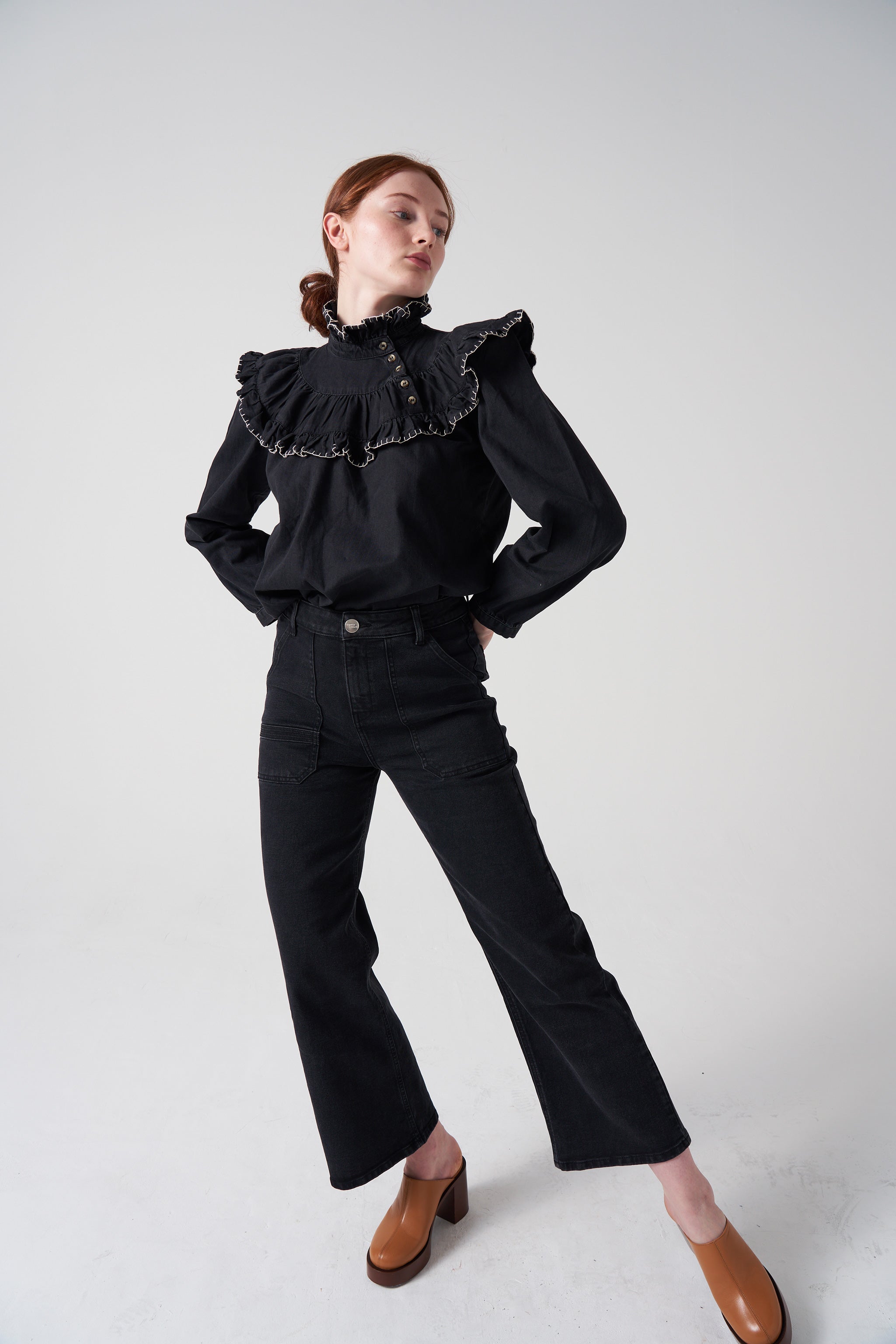 Elodie Jean in Washed Black - seventy + mochi