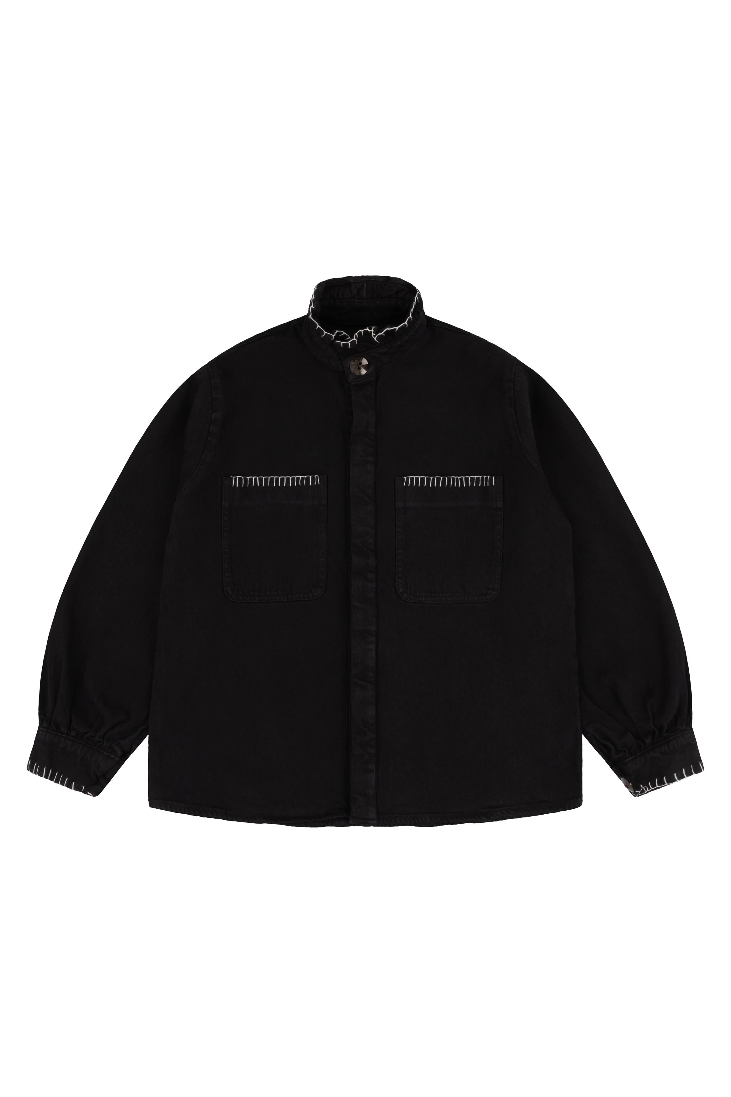 Pablo Jacket in Black Denim - seventy + mochi
