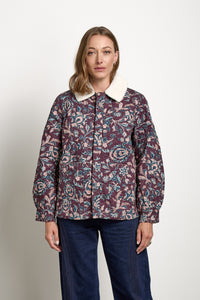 Frida Jacket In Beet Suzani