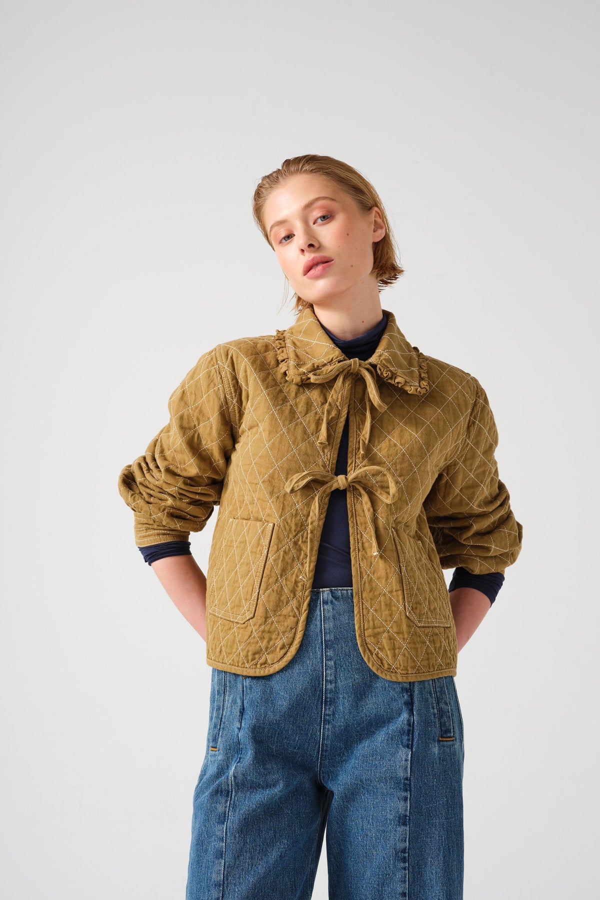 Heidi Jacket in Olive - seventy + mochi
