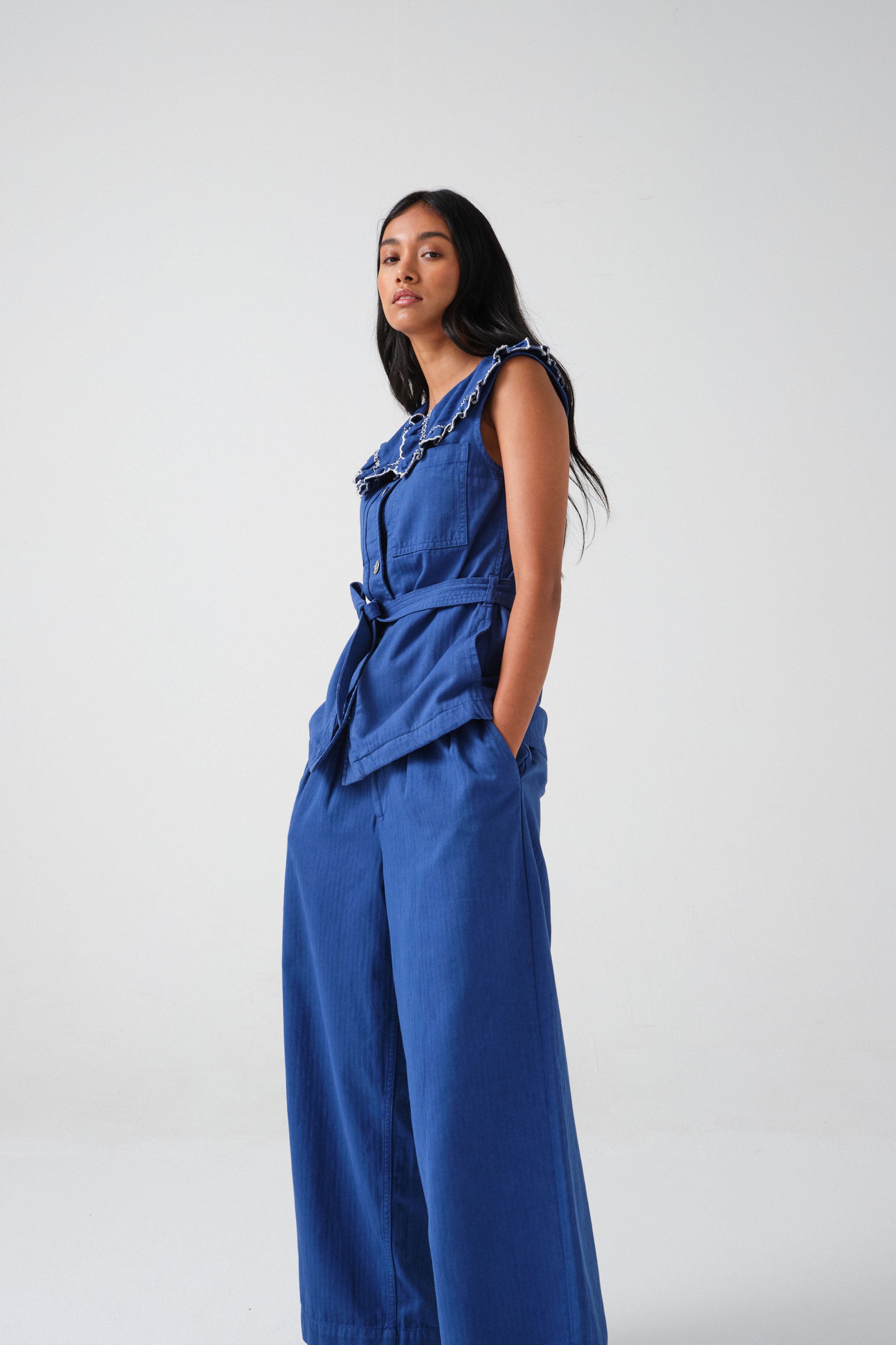 Penelope Pant in Electric Blue - seventy + mochi