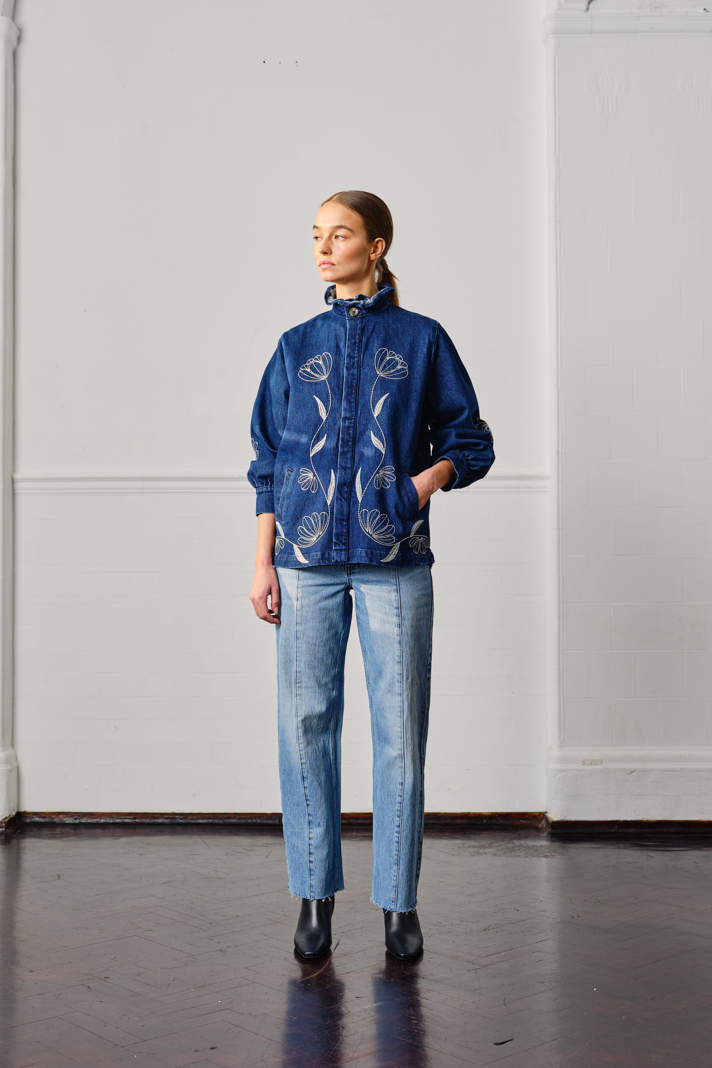 Flor Pablo Jacket in Americana - seventy + mochi