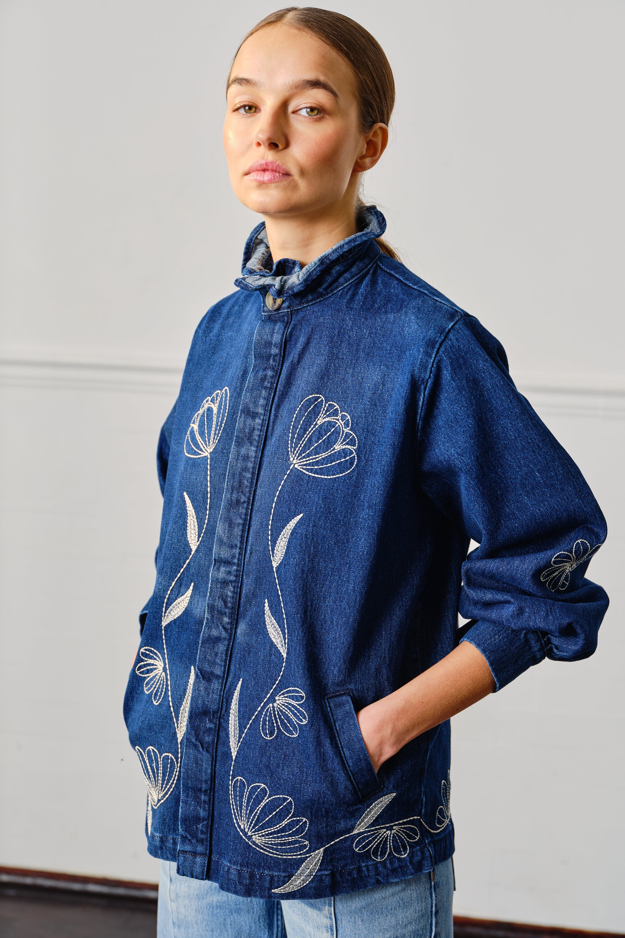 Flor Pablo Jacket in Americana - seventy + mochi
