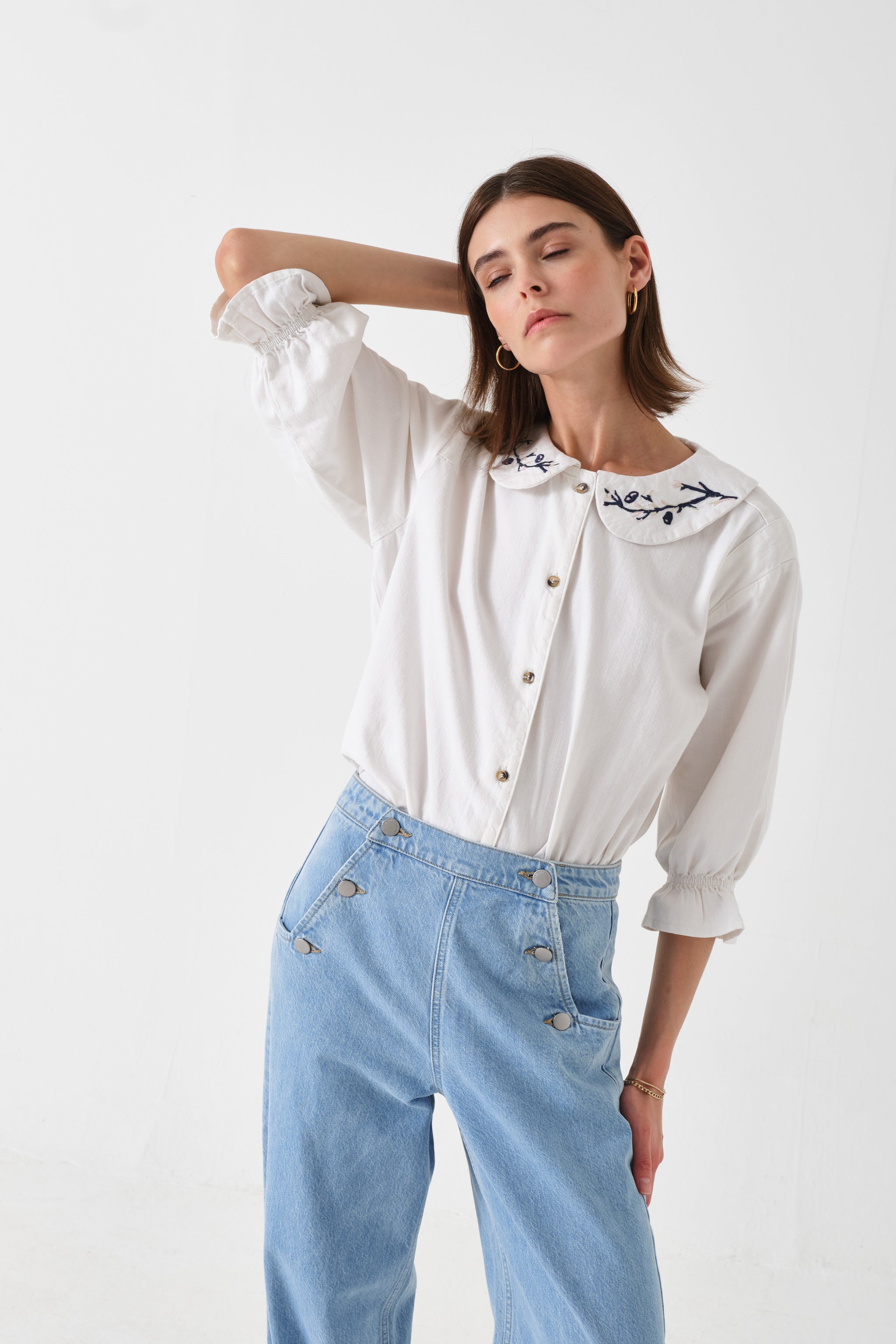 Bella Blouse in White