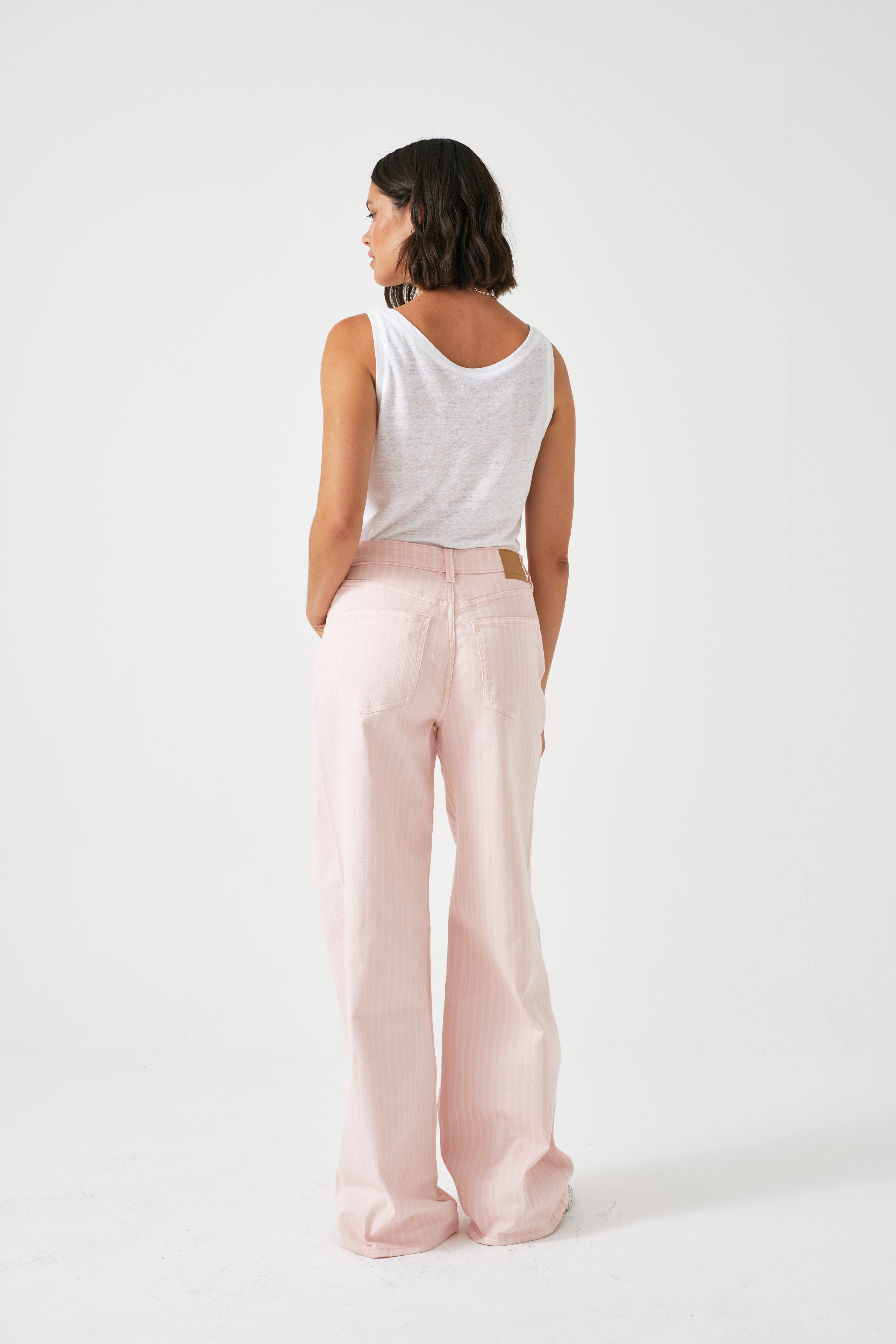 Blake Jean in Pink Dawn Wide Stripe