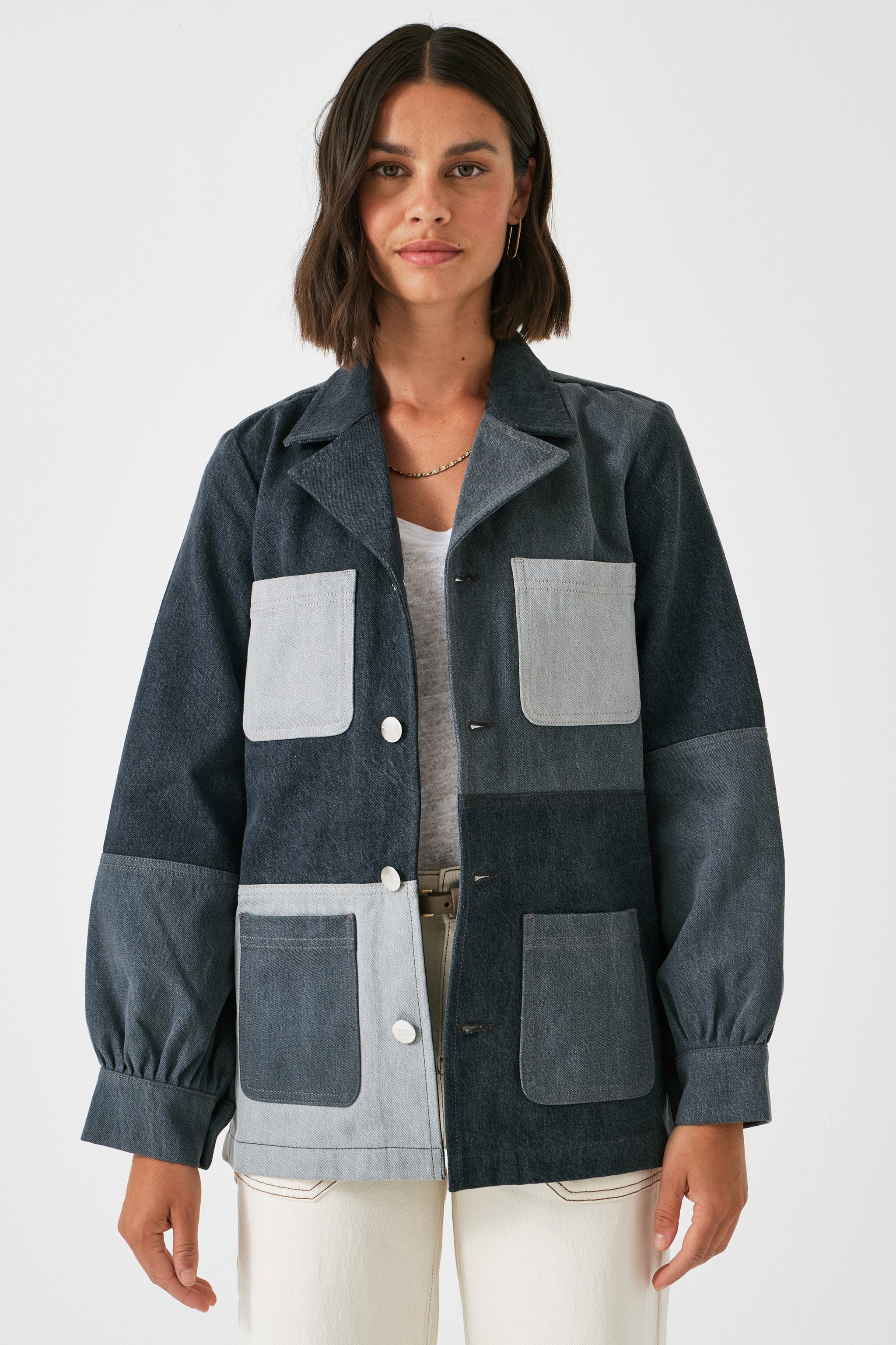 Star Chore Jacket in Vintage Black - seventy + mochi