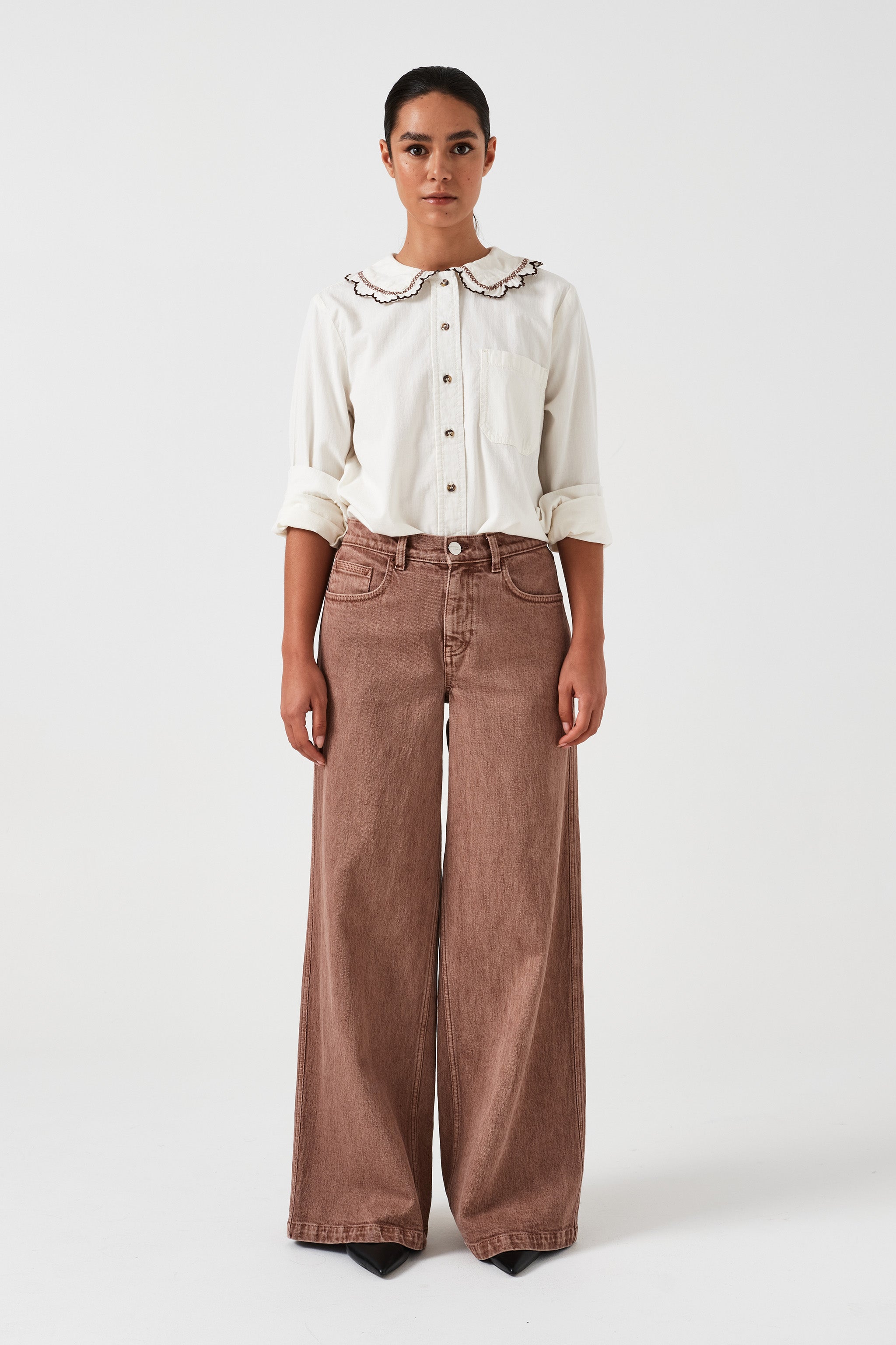 Bay Jean in Washed Mocha