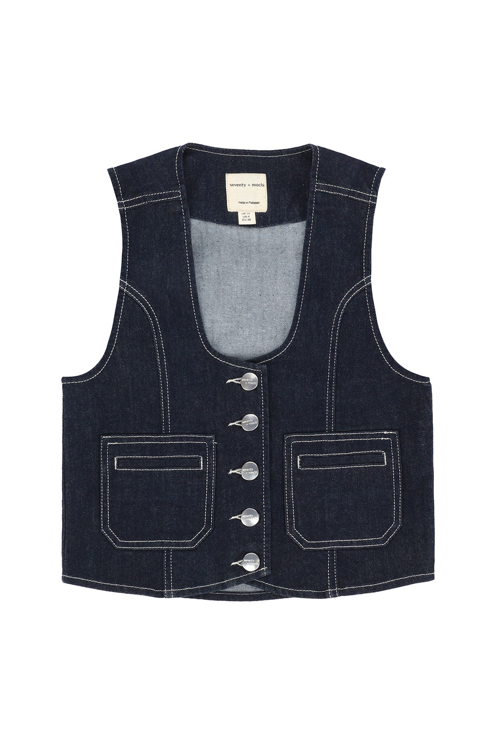 Bea Waistcoat in Nightfall - seventy + mochi