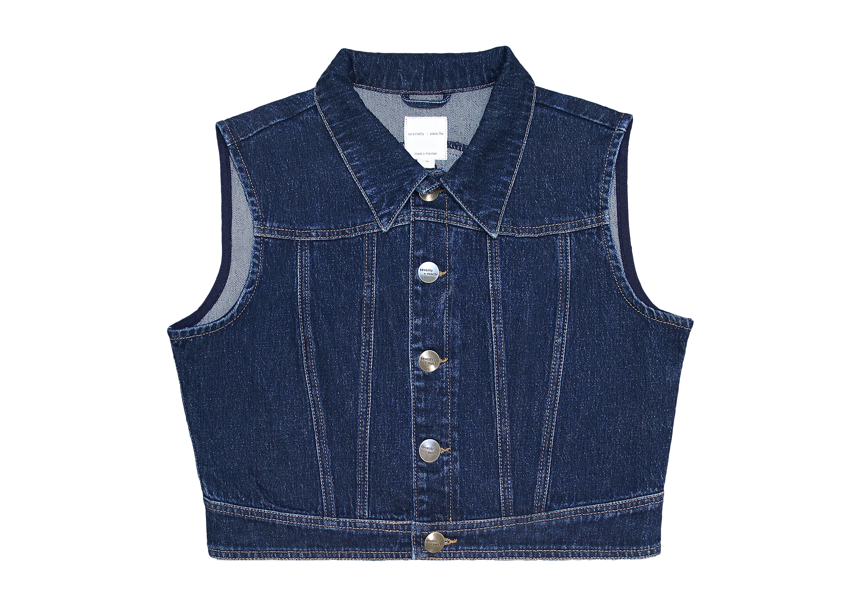 Cali Cropped Jacket in Dark Americana - seventy + mochi