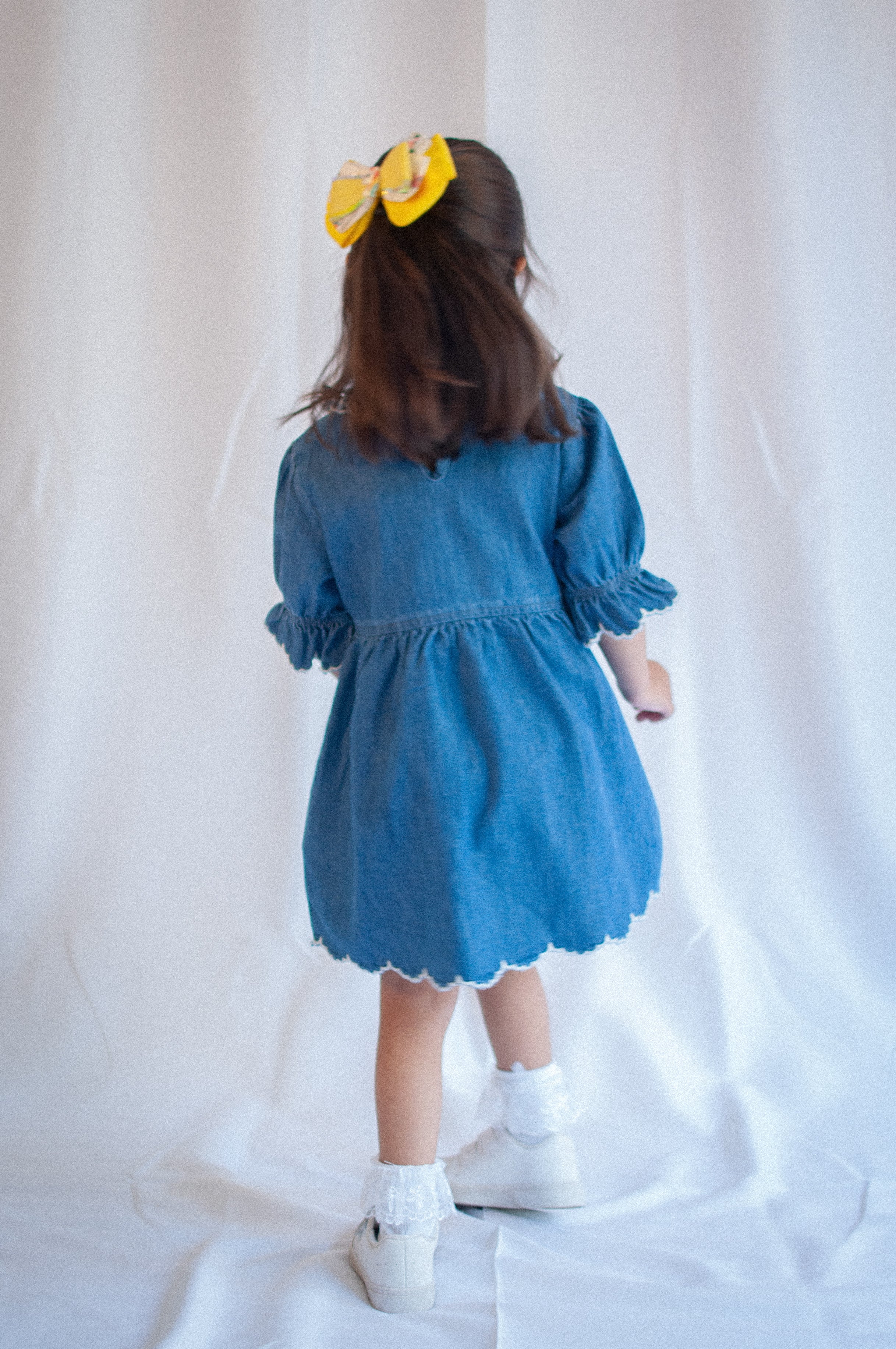 Girl's Heidi Dress in Mid Vintage