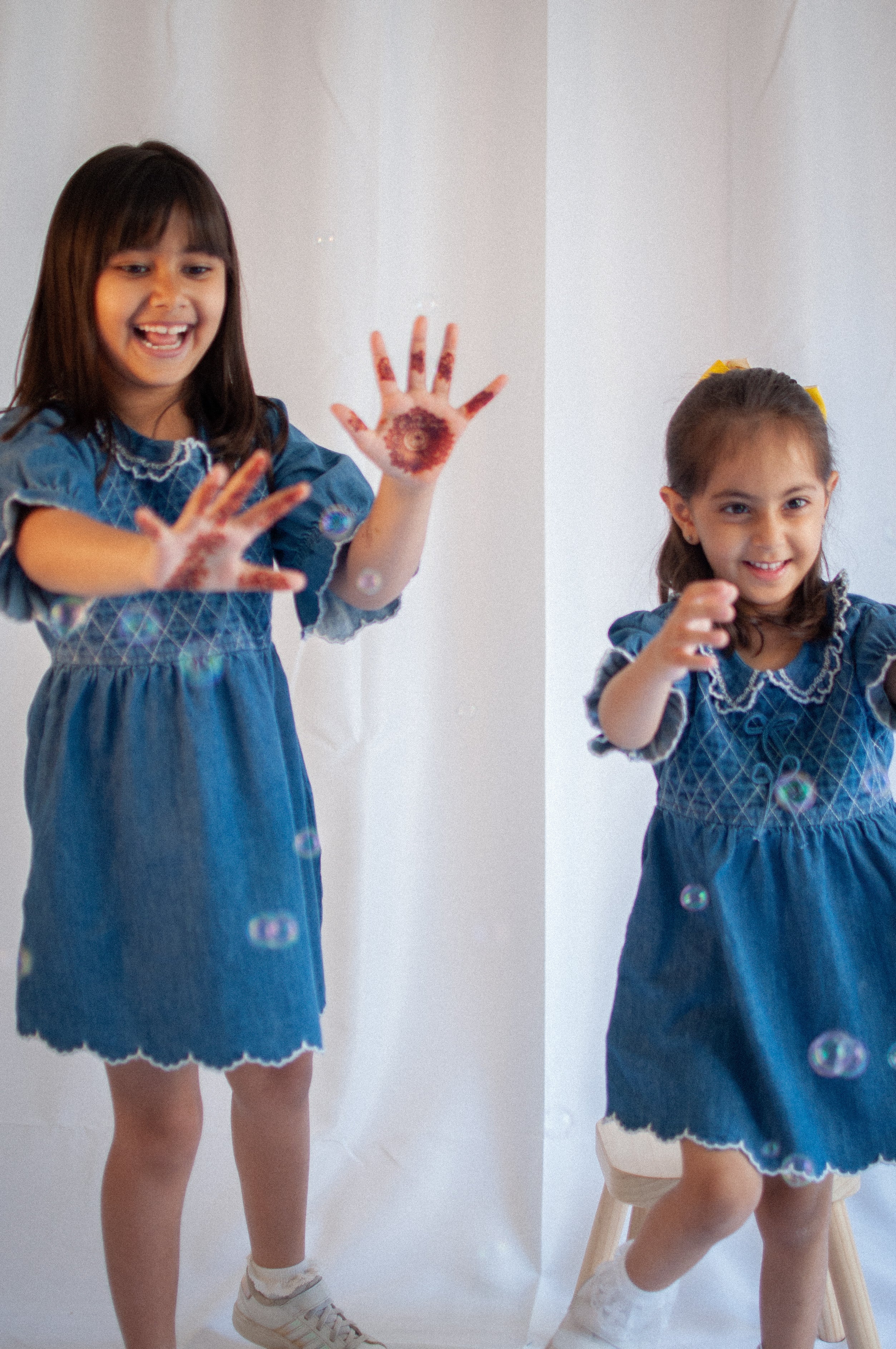 Girl's Heidi Dress in Mid Vintage