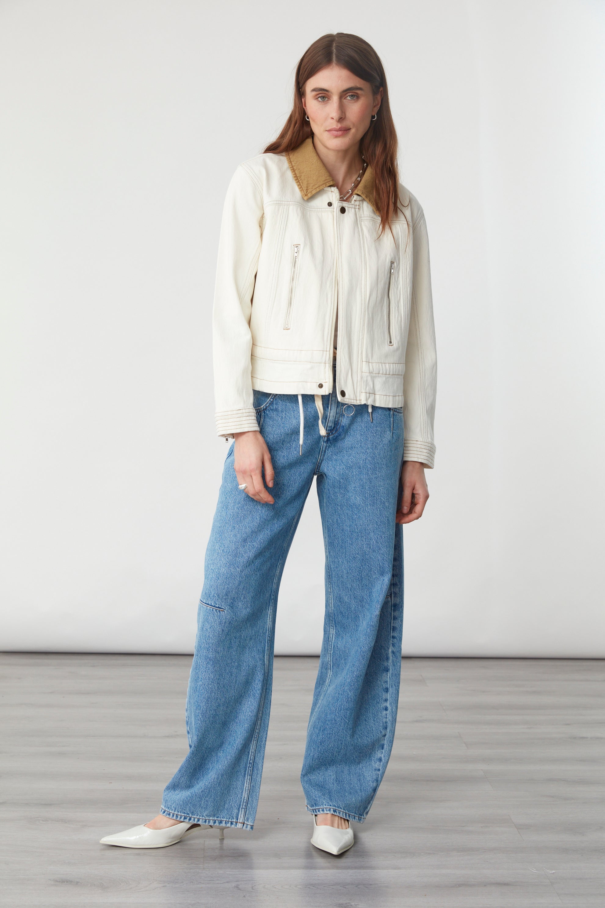 Fai Jacket In Ecru - seventy + mochi
