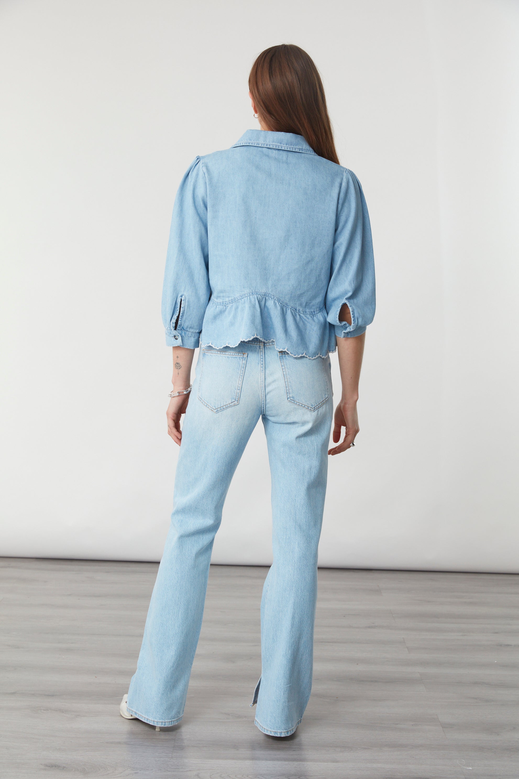 Tate Blouse In Summer Sky - seventy + mochi