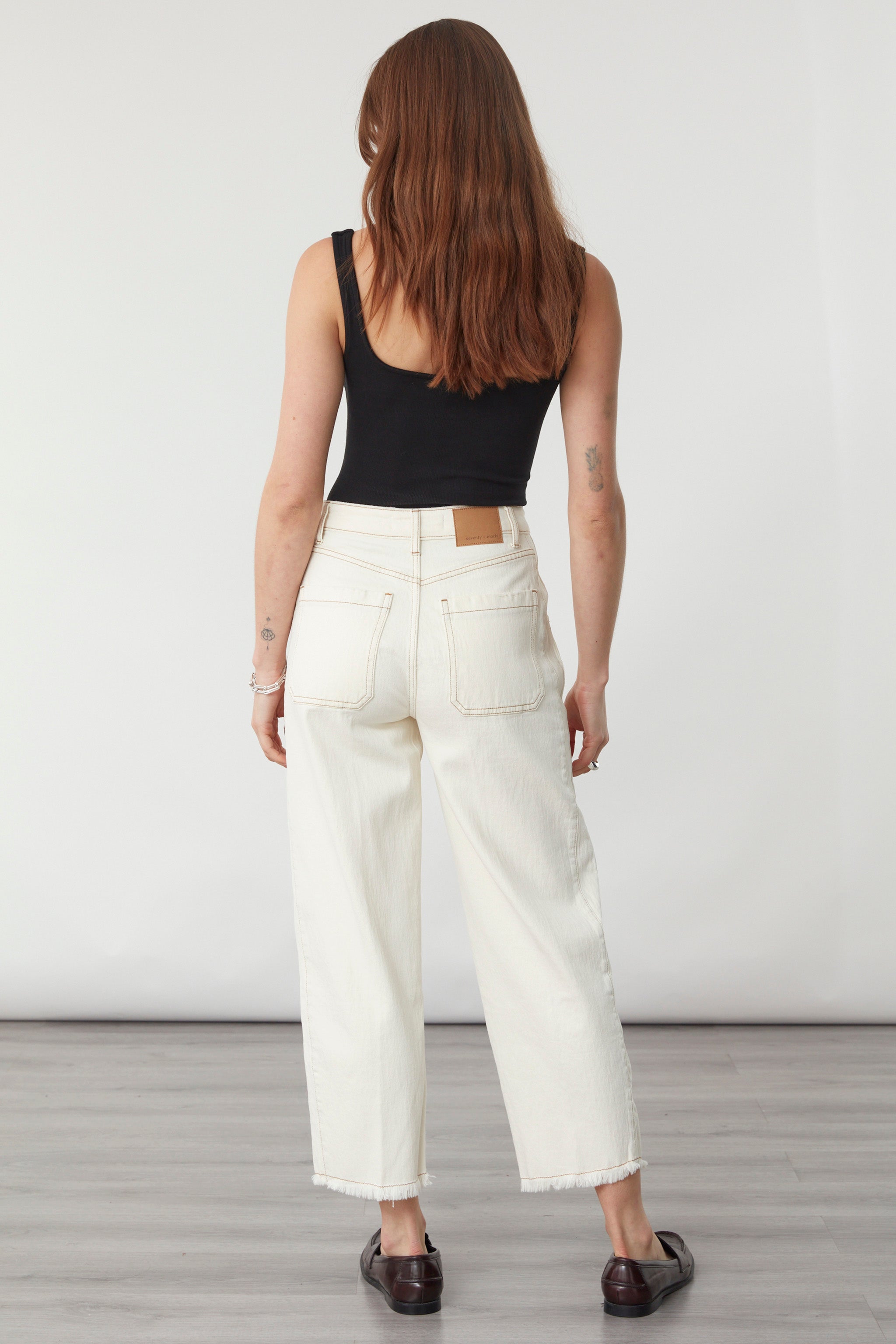 Bo Barrel Leg Jean in Ecru