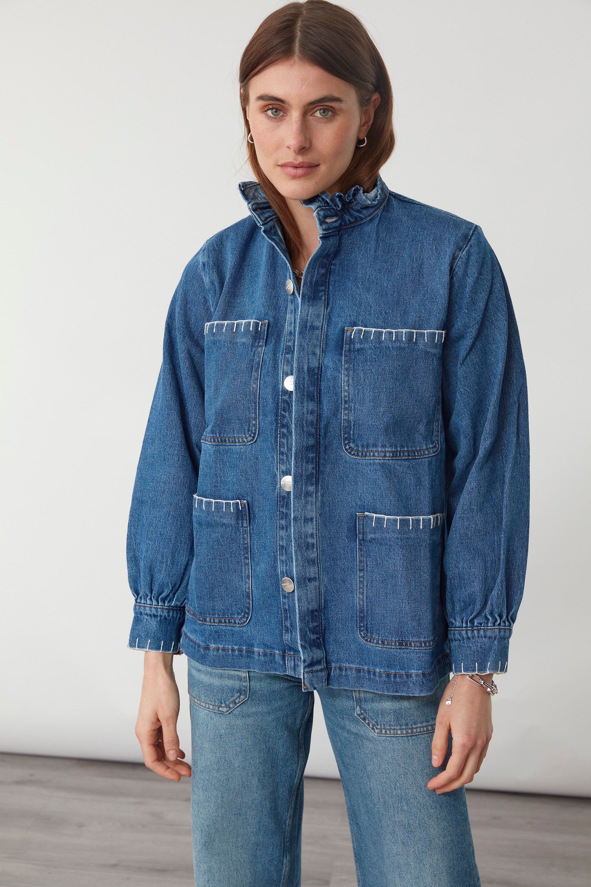 Pablo Denim Jacket in Vintage Americana - seventy + mochi