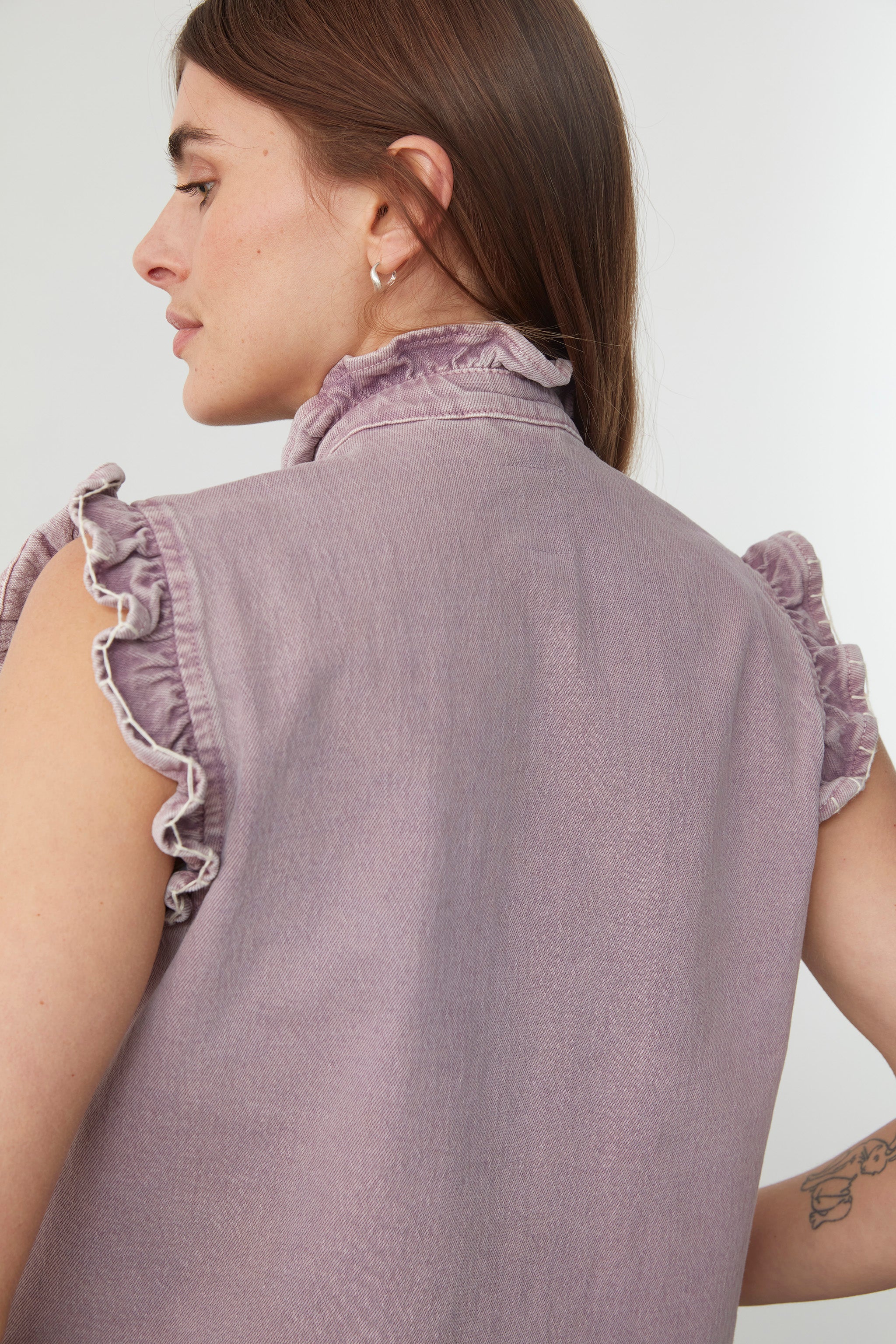 Pablo Vest in Dusty Lilac - seventy + mochi