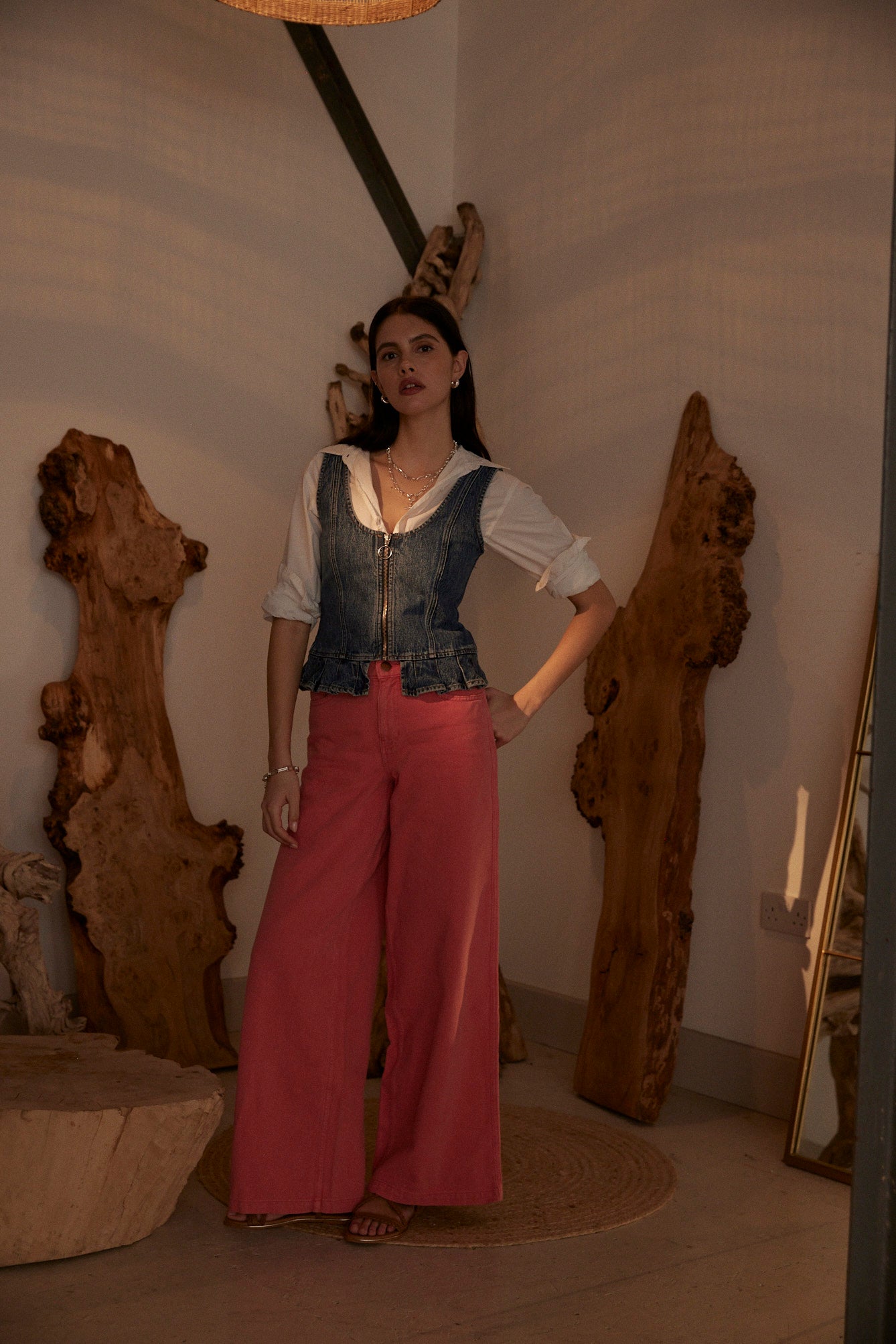 Sylvie Top in Napa on standing model- seventy + mochi