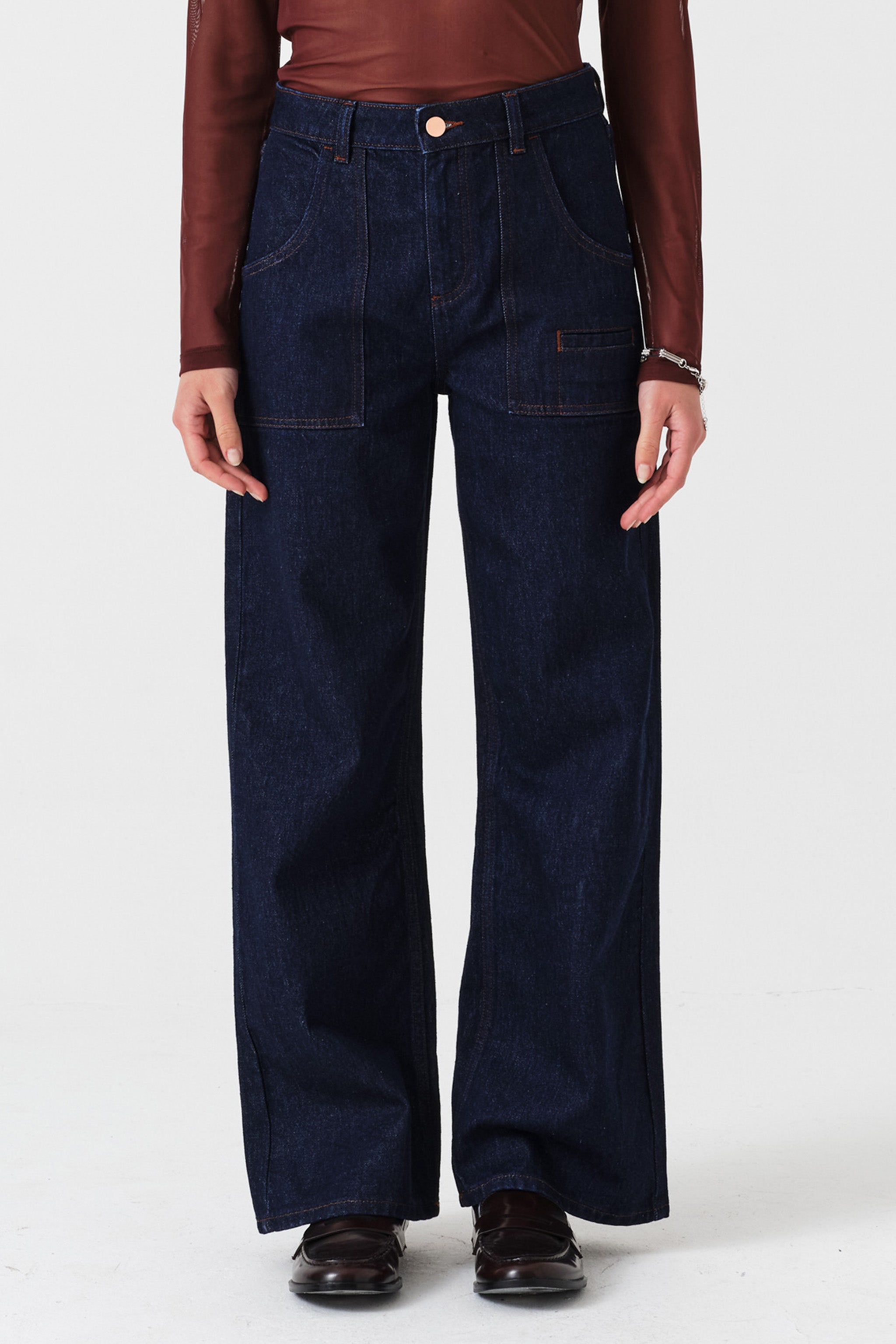 Eden Wide Leg Jean in Blue Moon