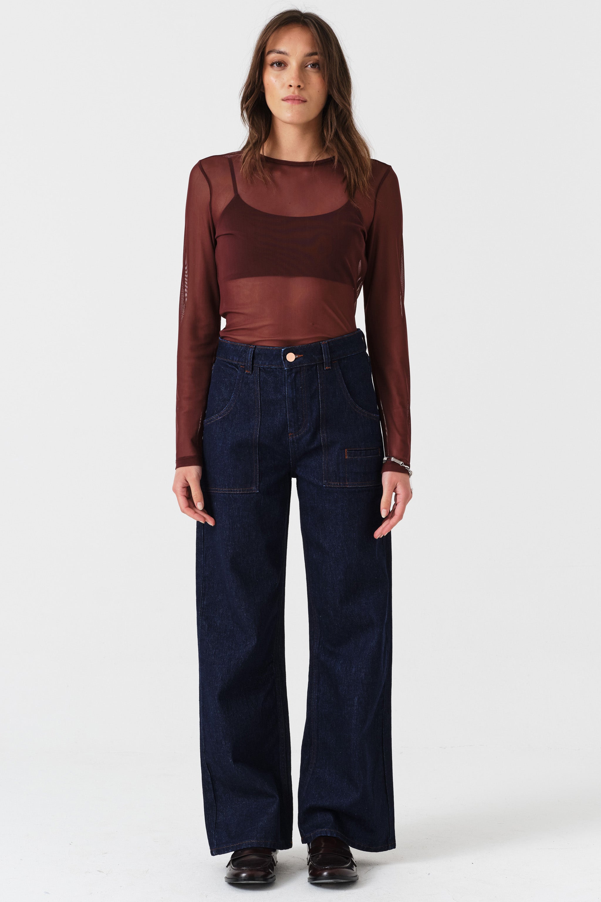 Eden Wide Leg Jean in Blue Moon