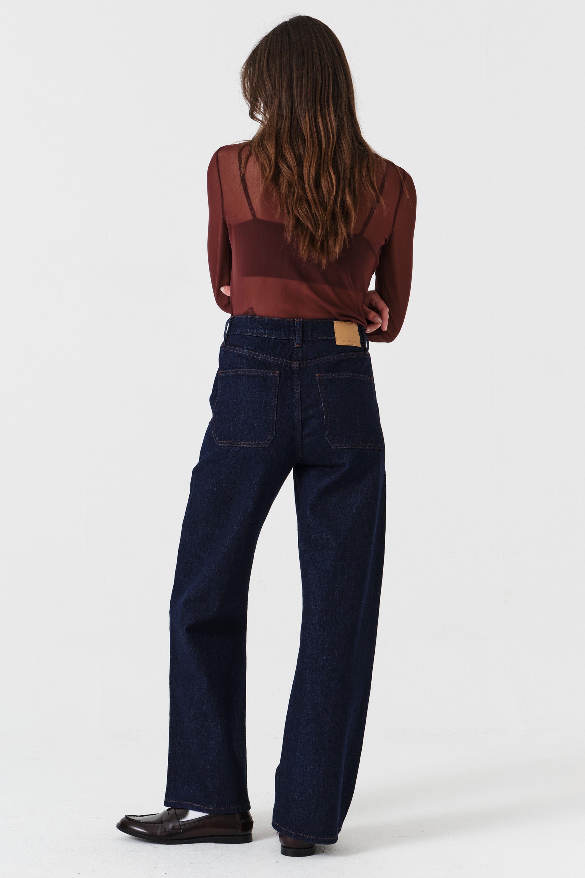 Eden Wide Leg Jean in Blue Moon