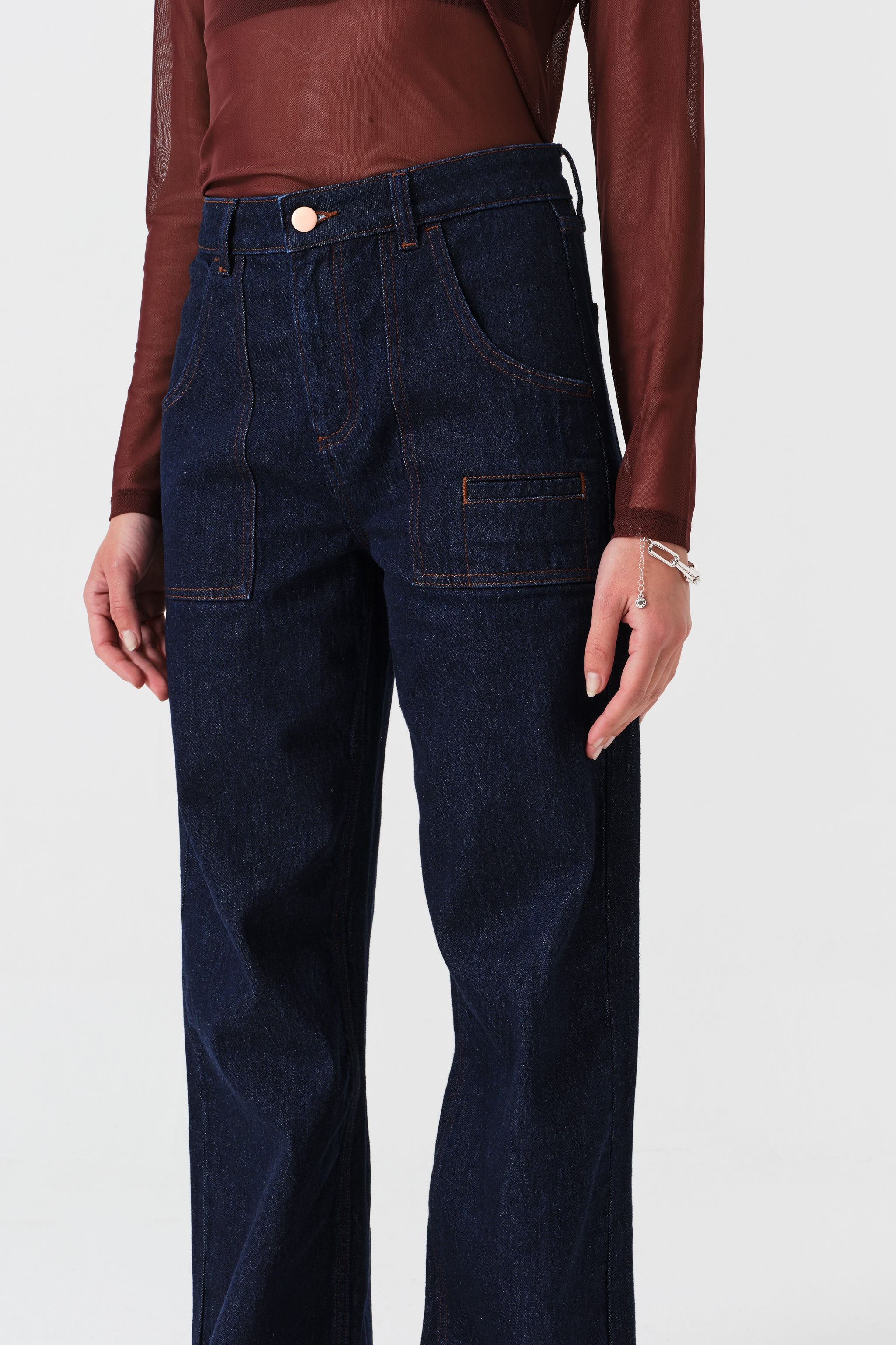 Eden Wide Leg Jean in Blue Moon