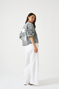 Aria Jacket in Silver Lining