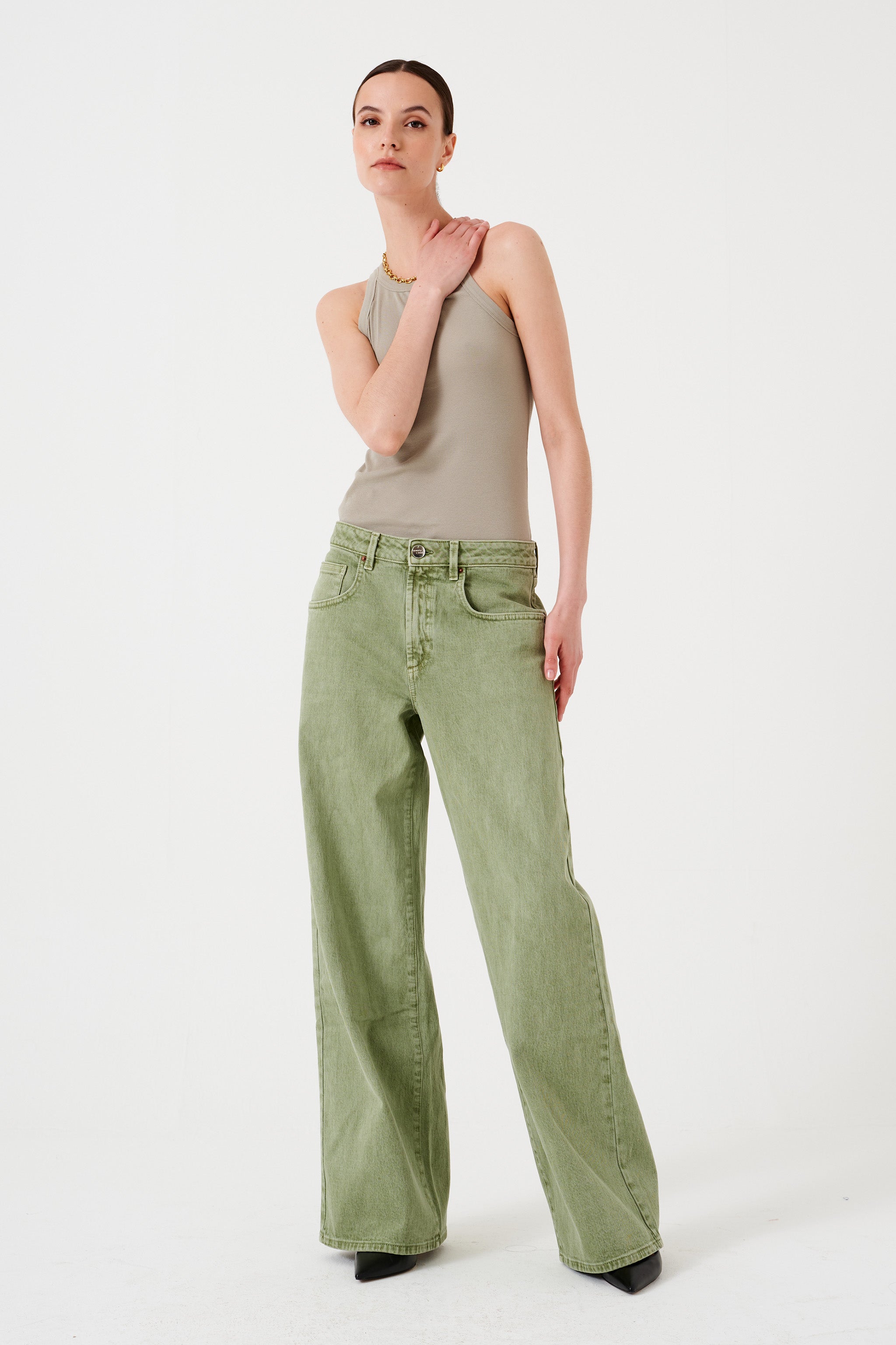 Gracie Jean in Vintage Moss - seventy + mochi