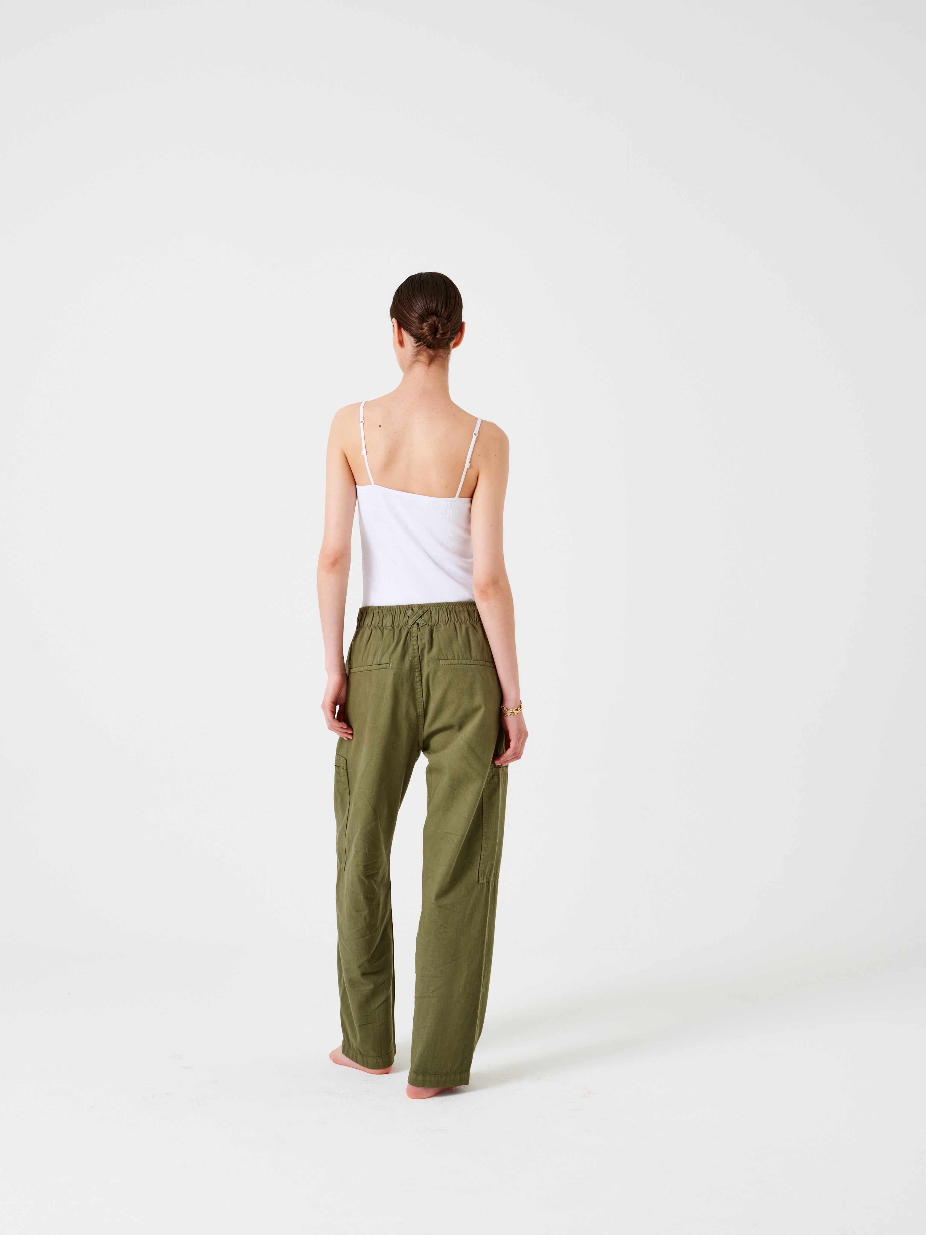 Amelia Pant in Khaki - seventy + mochi