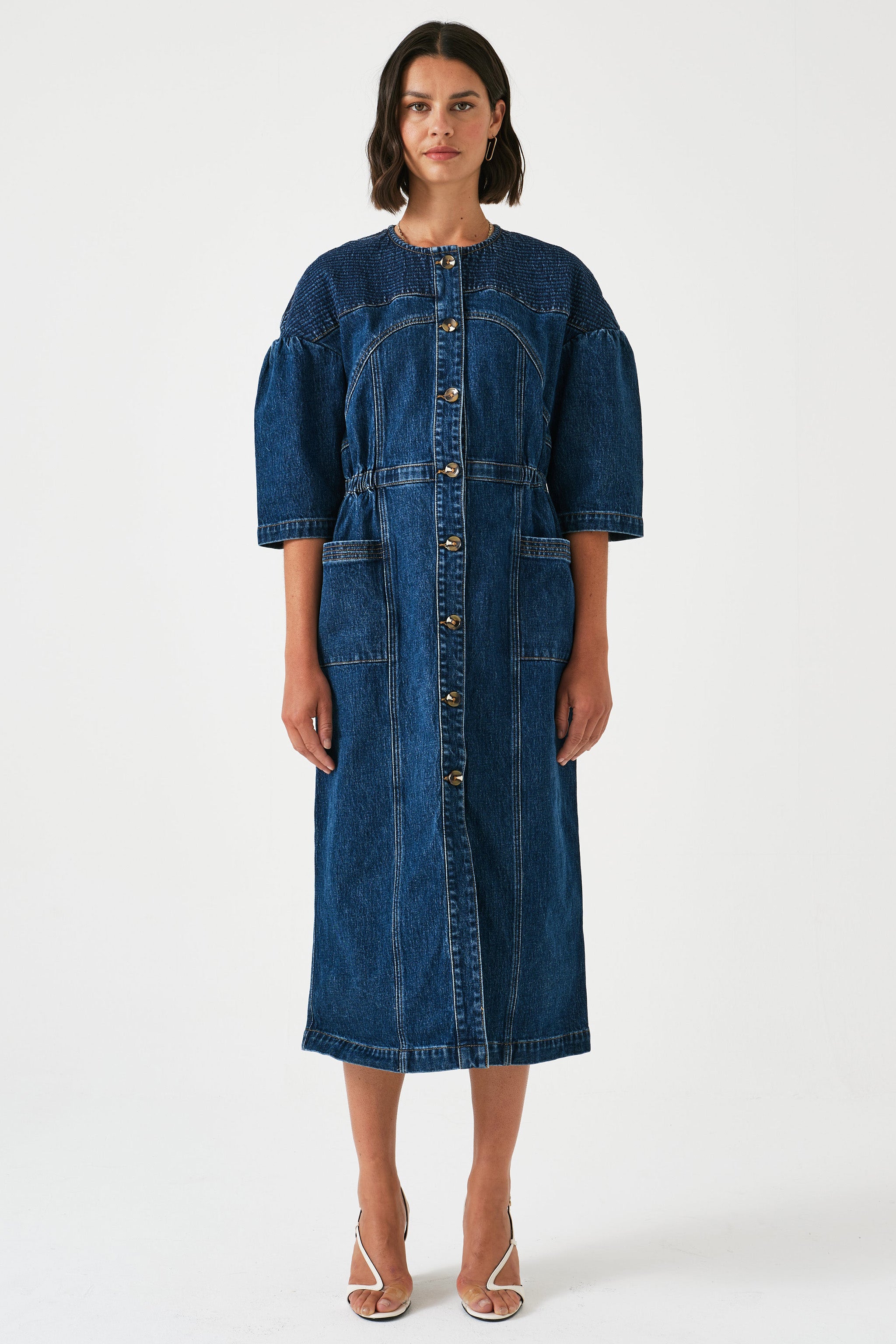 Zaha Midi Dress in Idaho Vintage