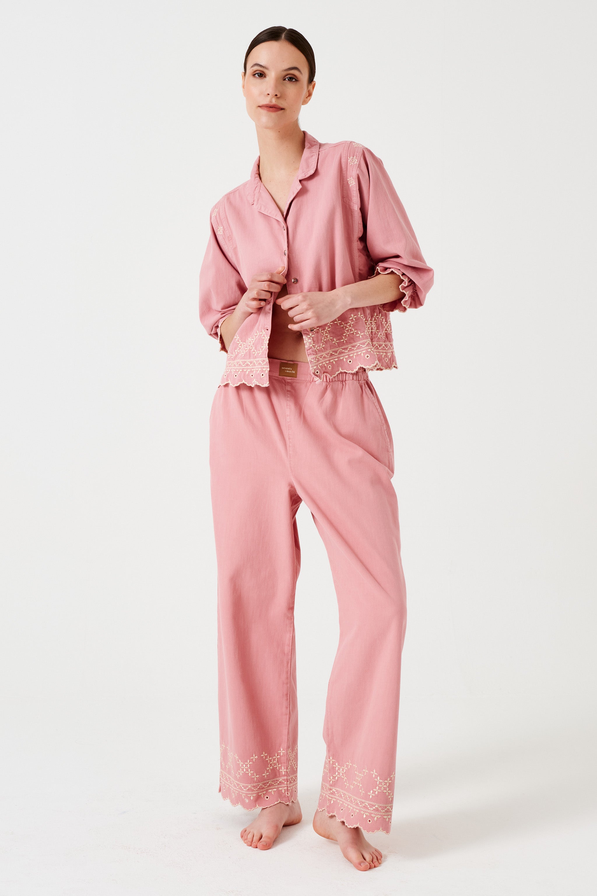 Sophie Pant in Powder Pink - seventy + mochi