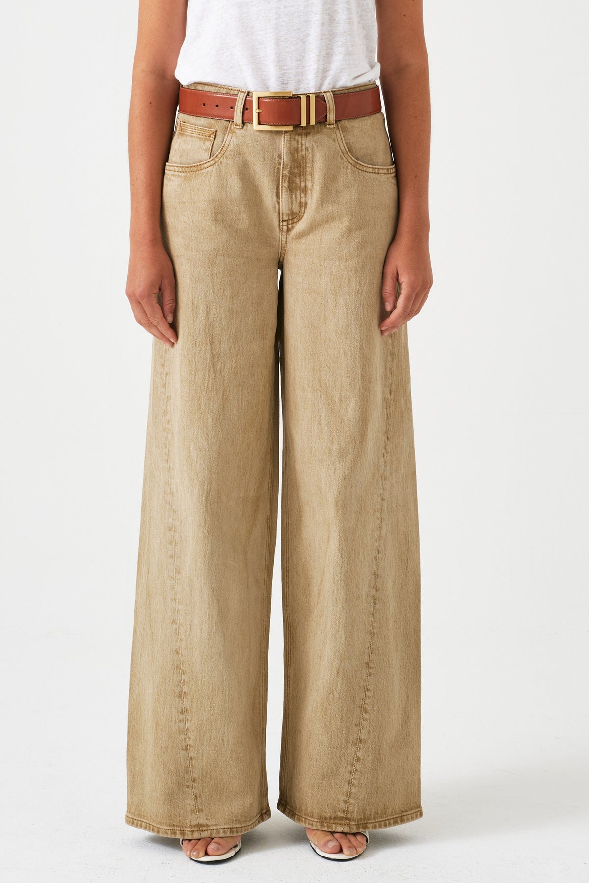 Gracie Twisted Jean in Desert Sand - seventy + mochi