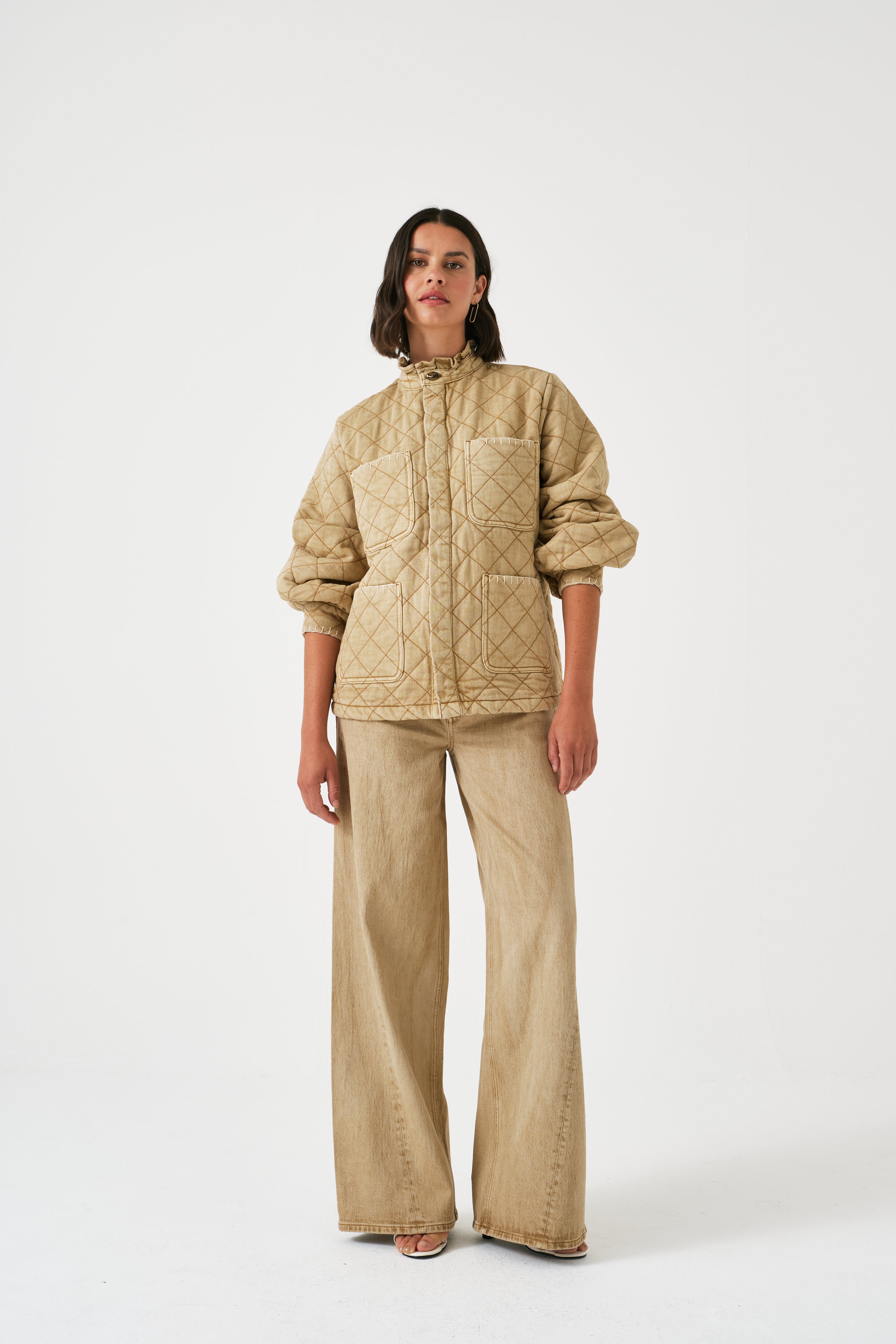 Gracie Twisted Jean in Desert Sand