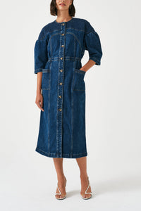 Zaha Midi Dress in Idaho
