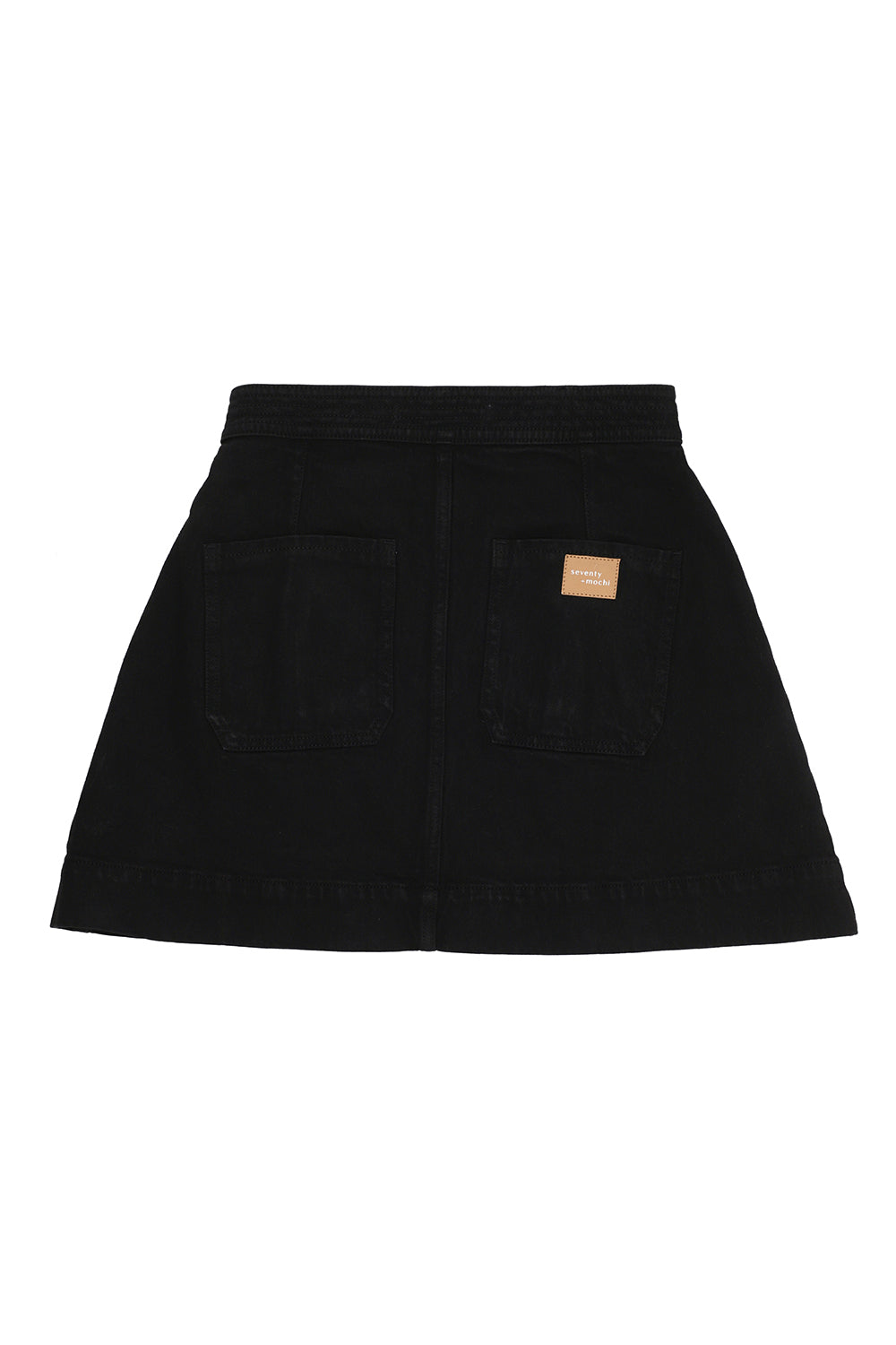 Marie Sailor Skirt in Black Denim - seventy + mochi